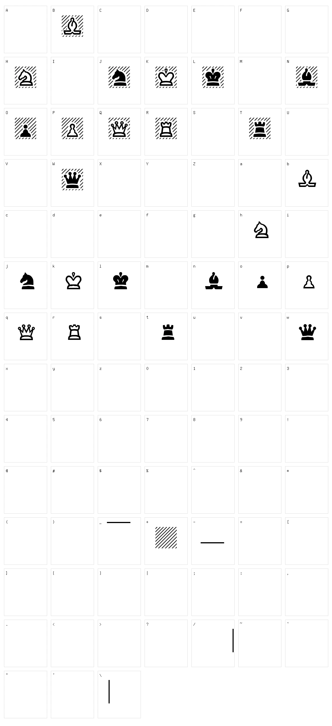 Chess Character Set