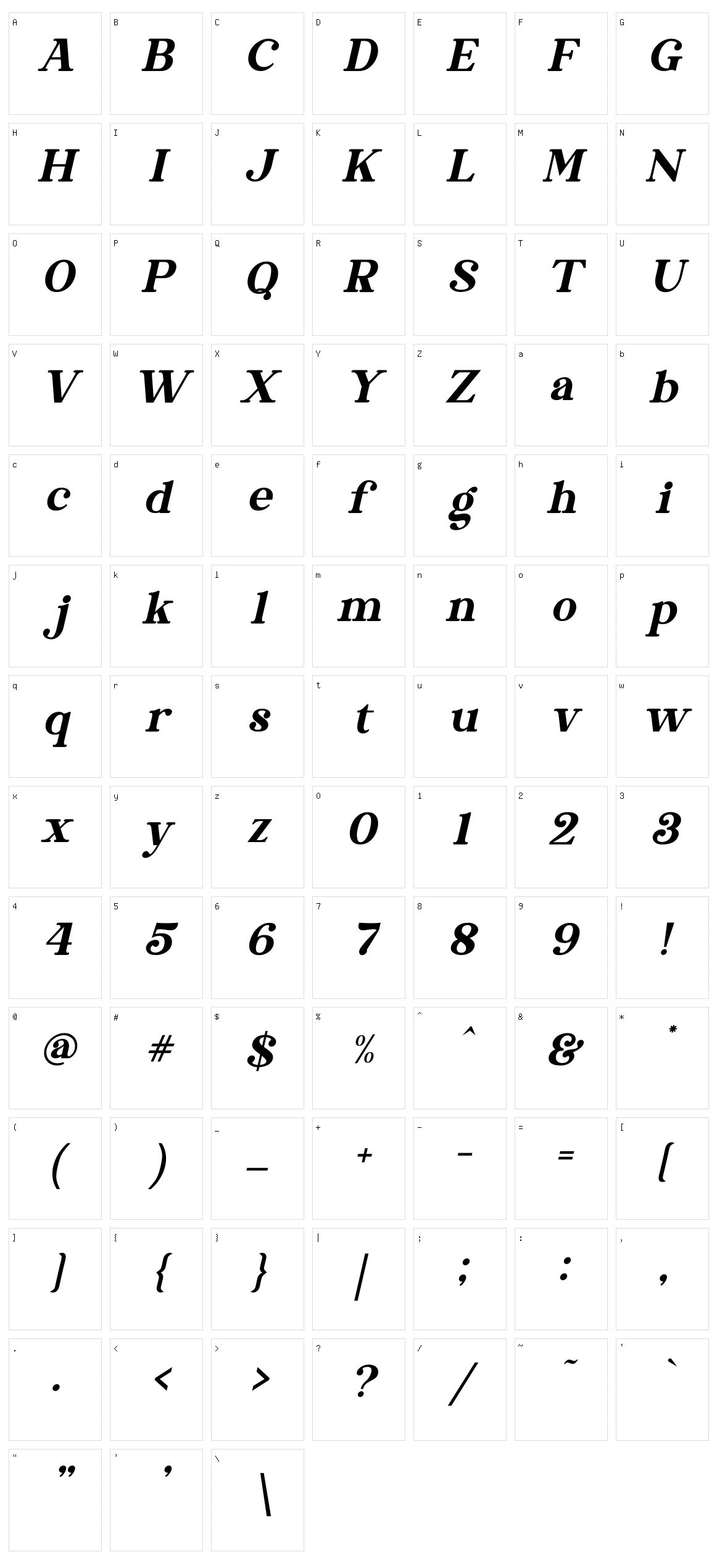 Stylish California Character Set