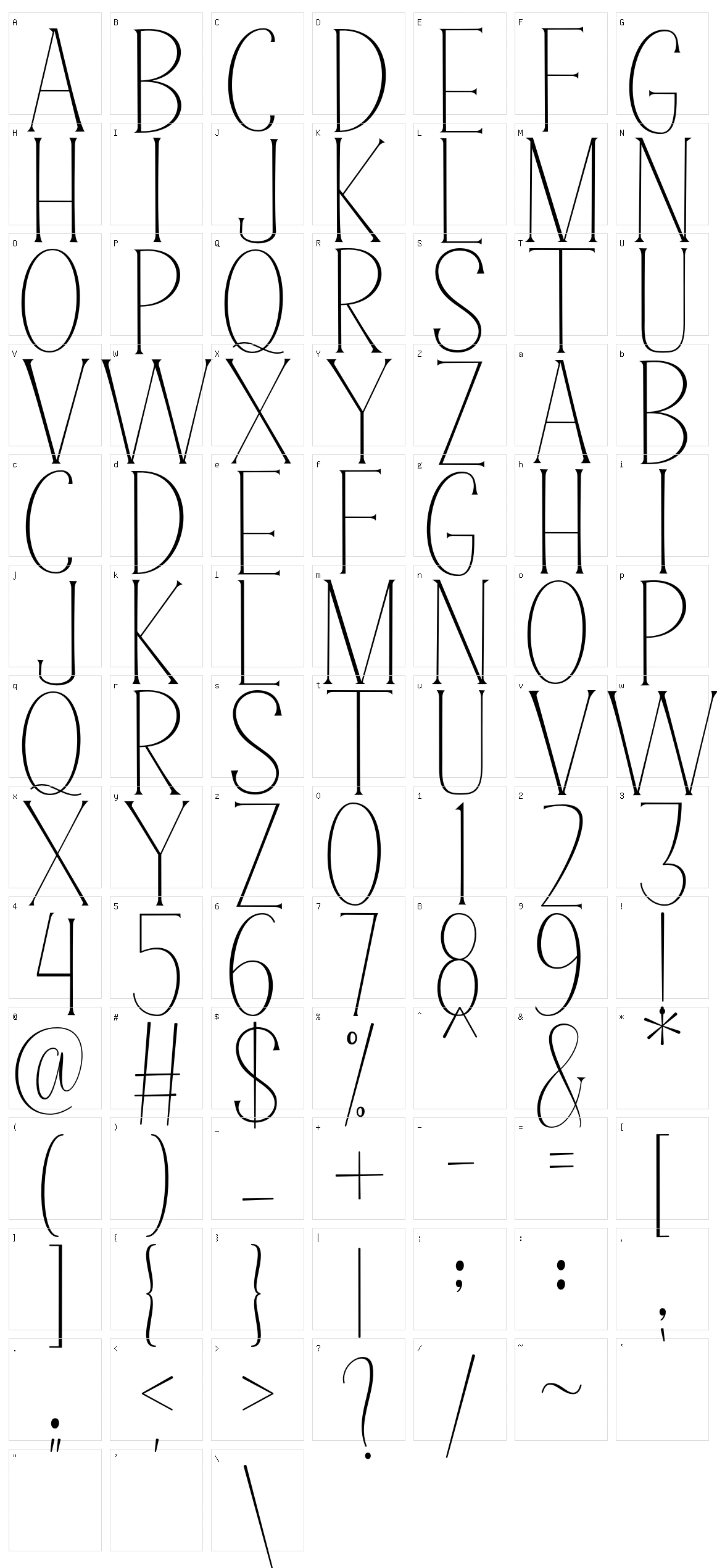 Super Natural Character Set