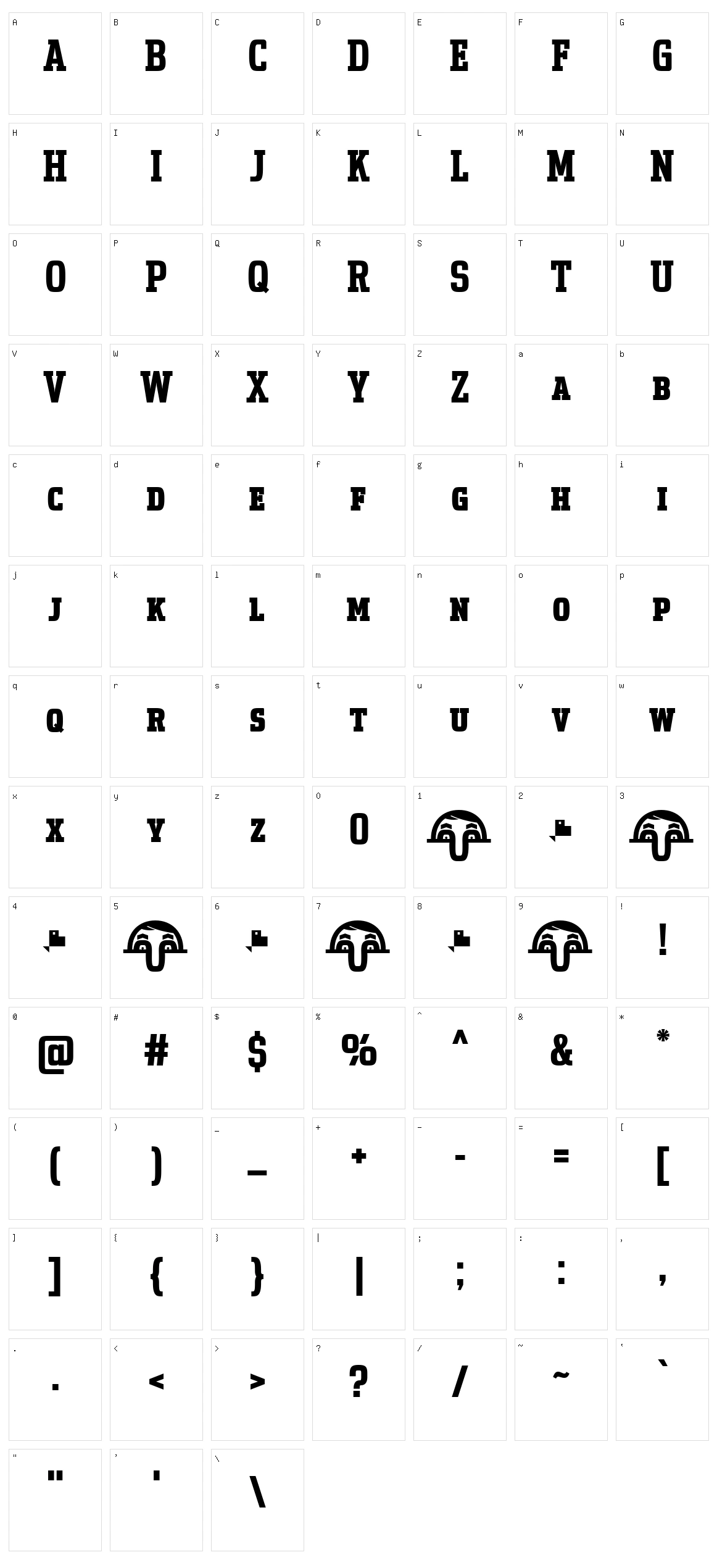 Uchrony SC Character Set