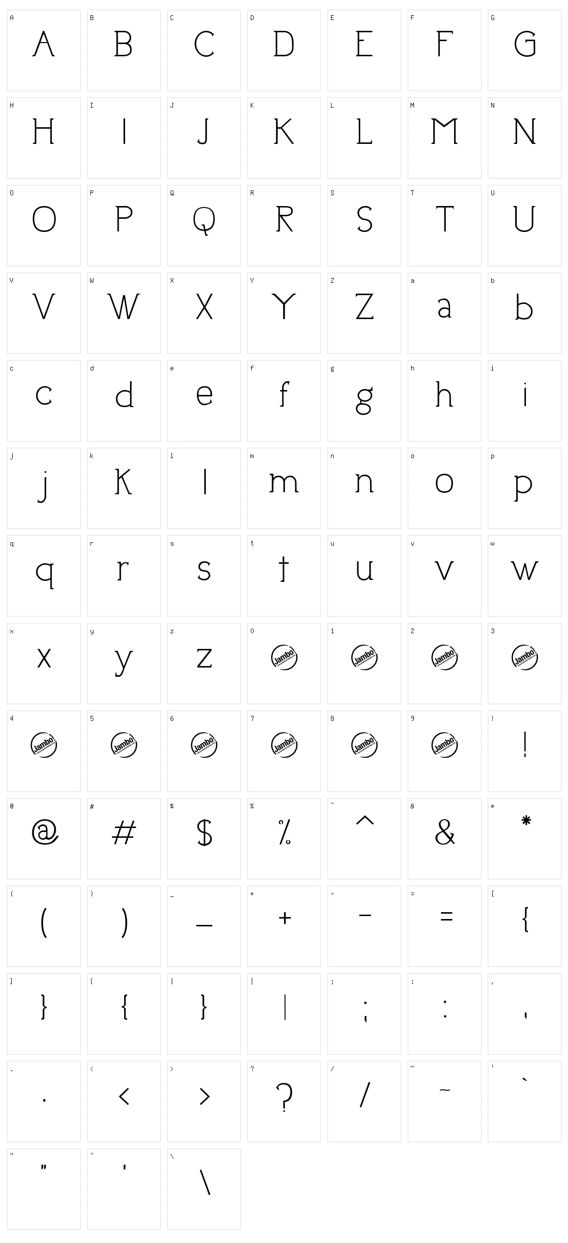 Uptown Elegance Character Set