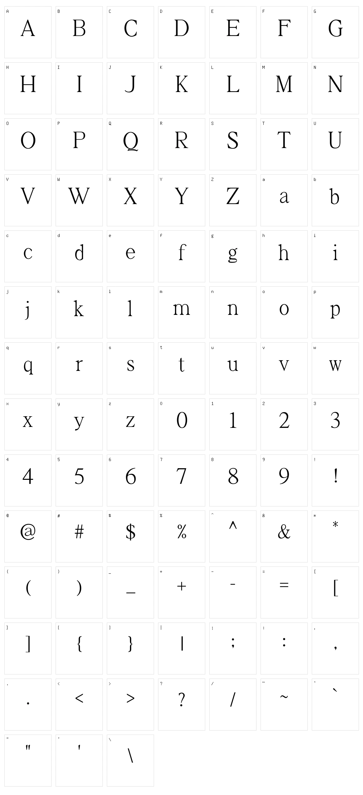 Vacation Character Set