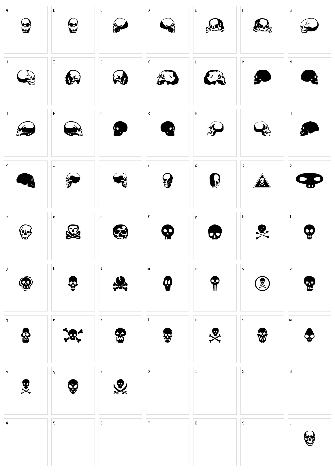 SkullBearer AOE Character Set