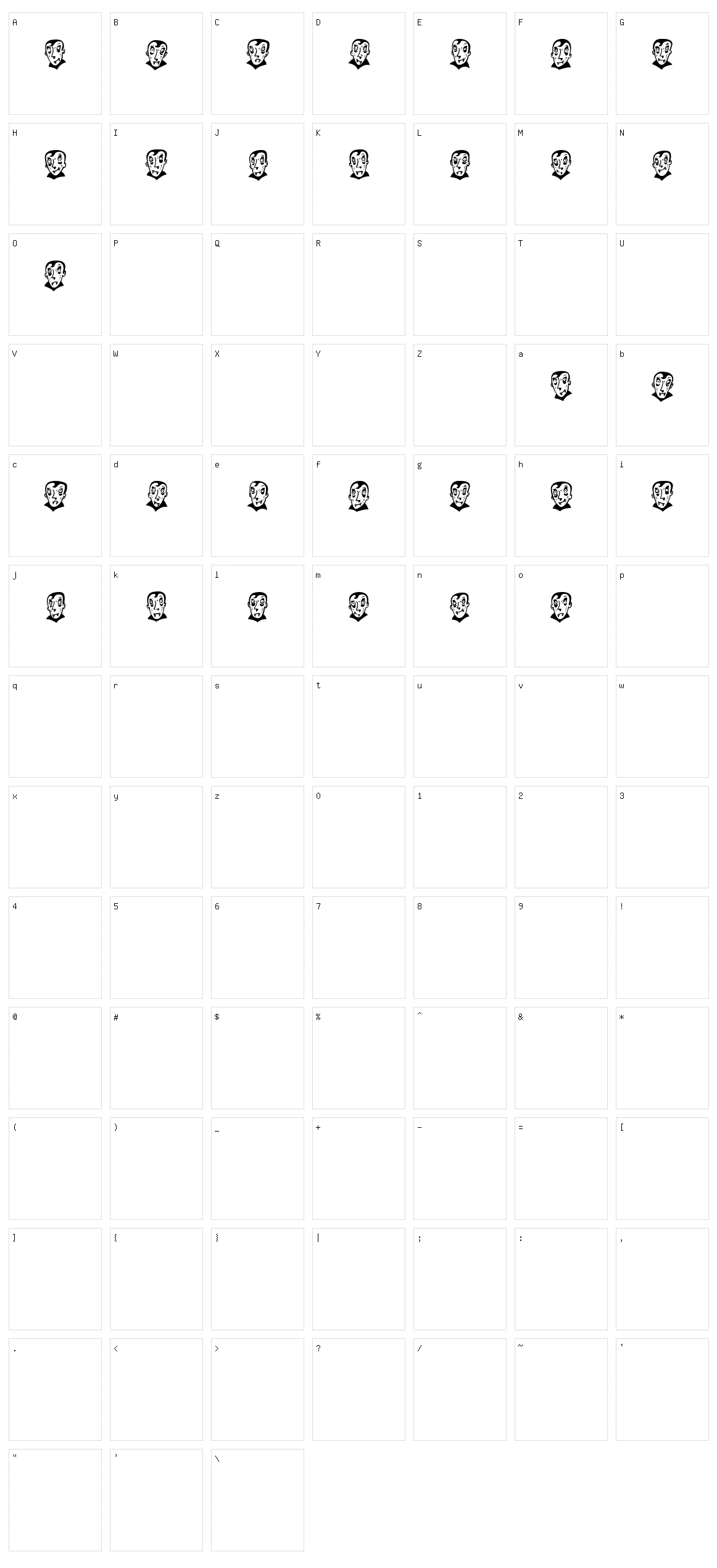 Pierre the Vampire Character Set