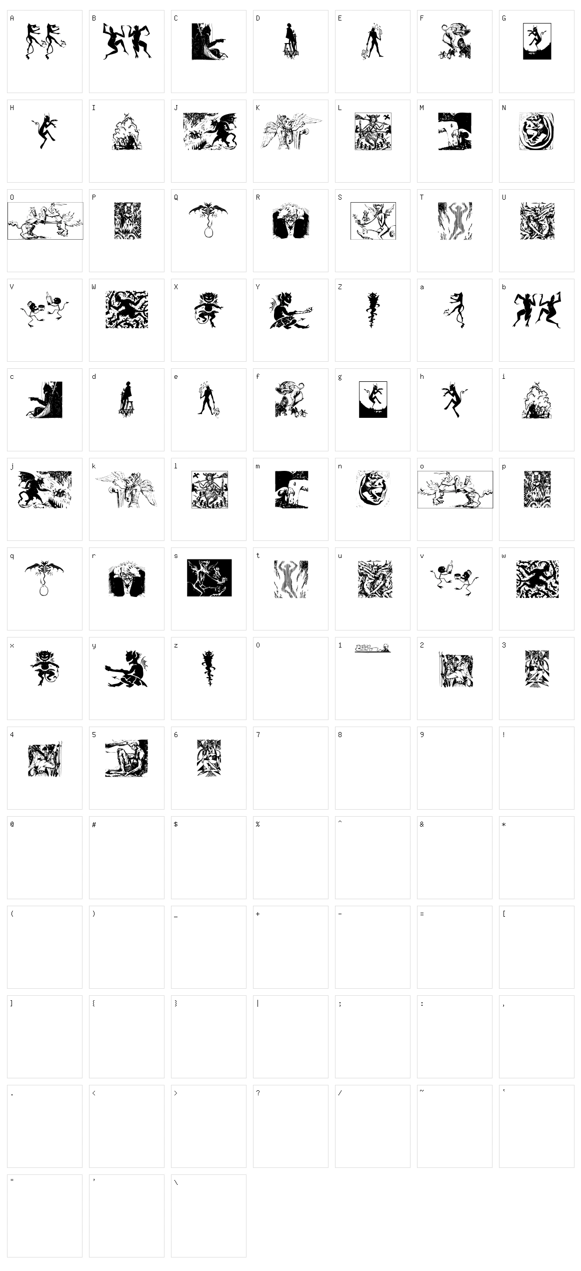 Devils Character Set