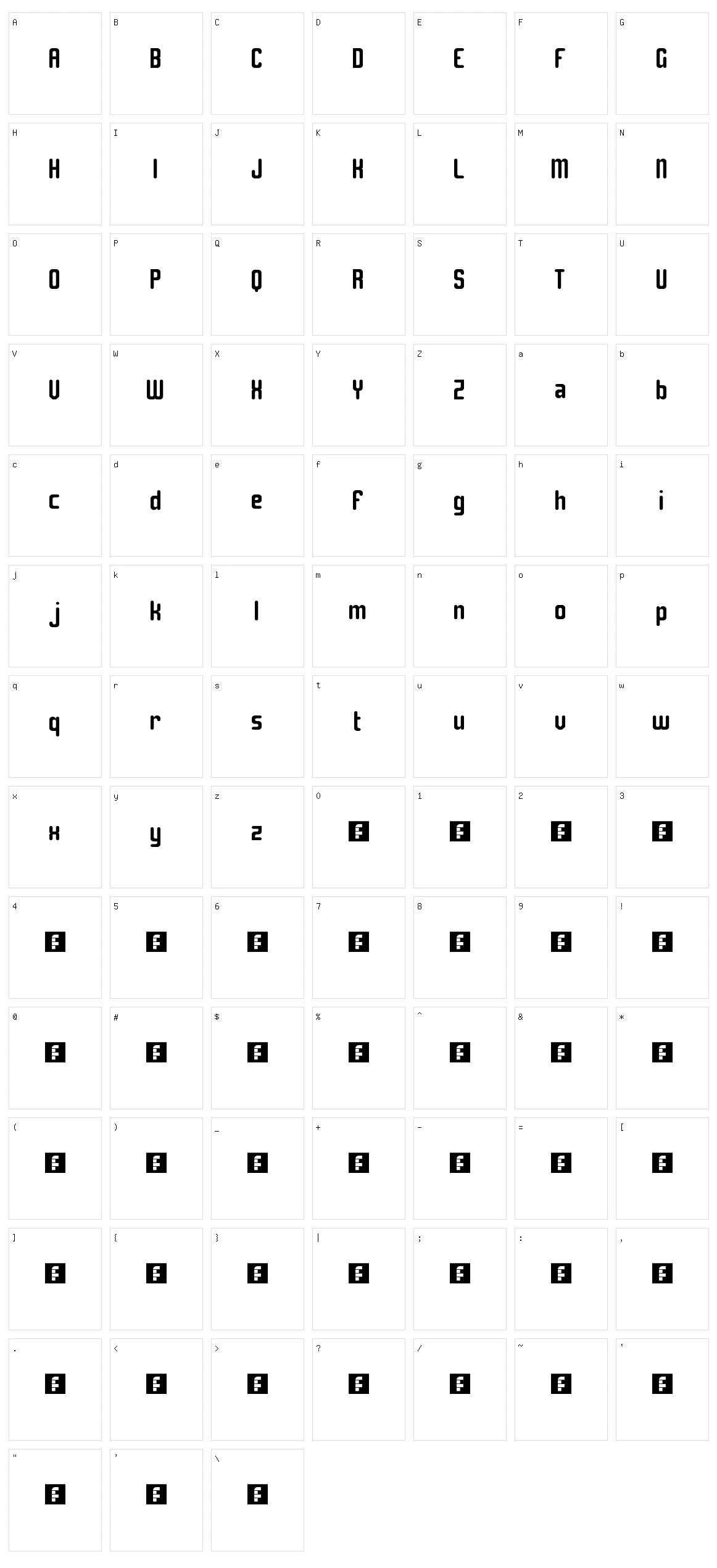 Solitude Character Set