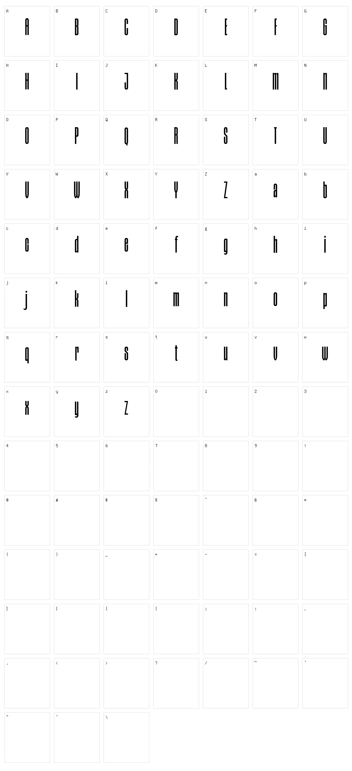 Sommar Character Set