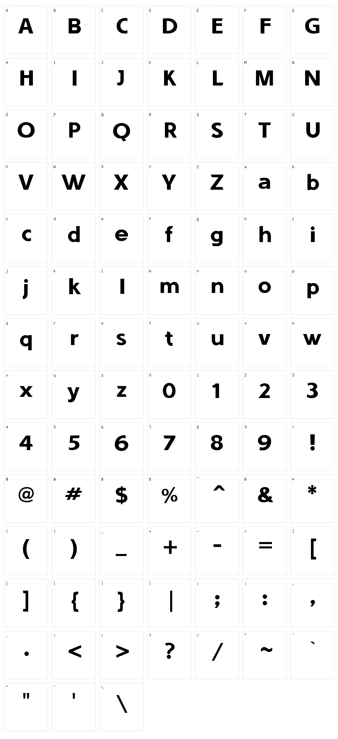 Sounds Good Character Set