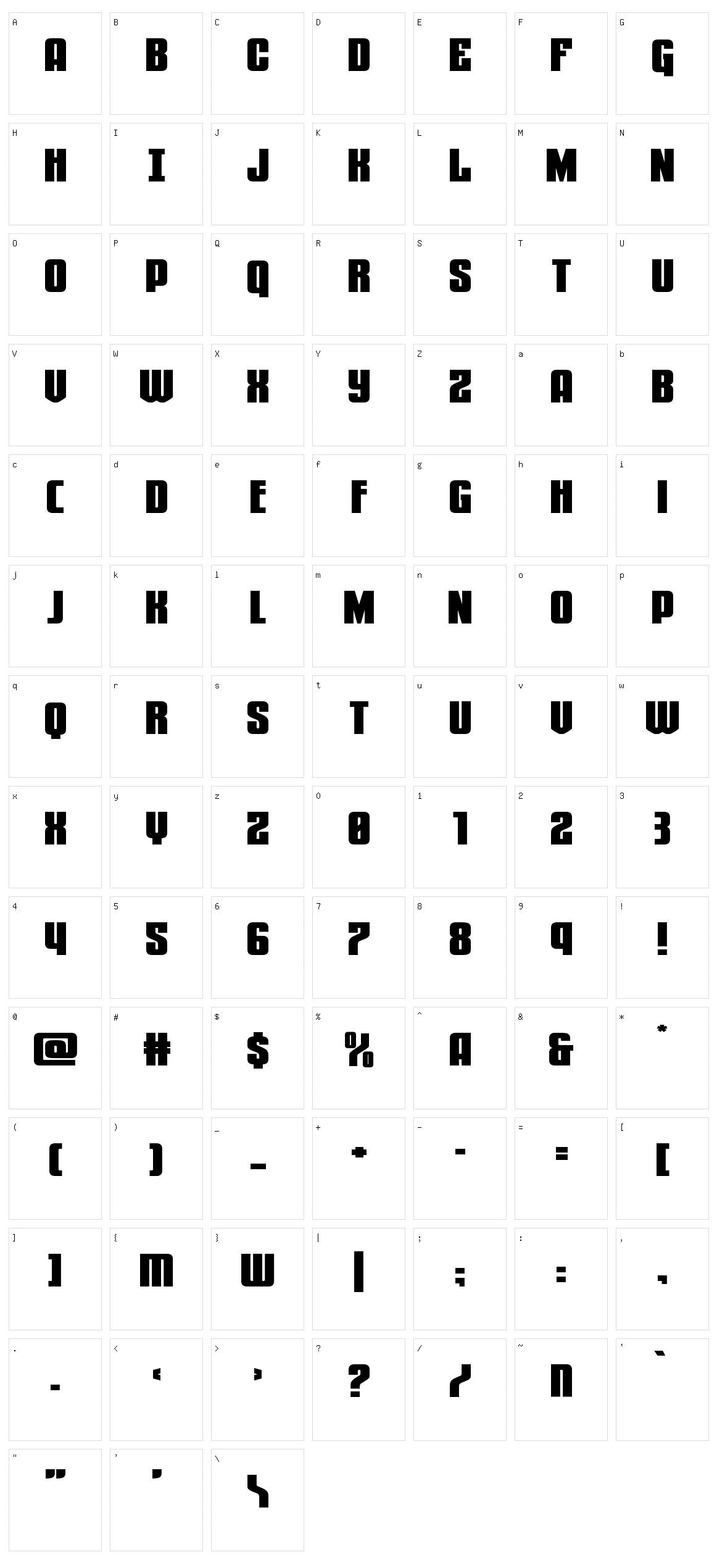 Special Agent Character Set