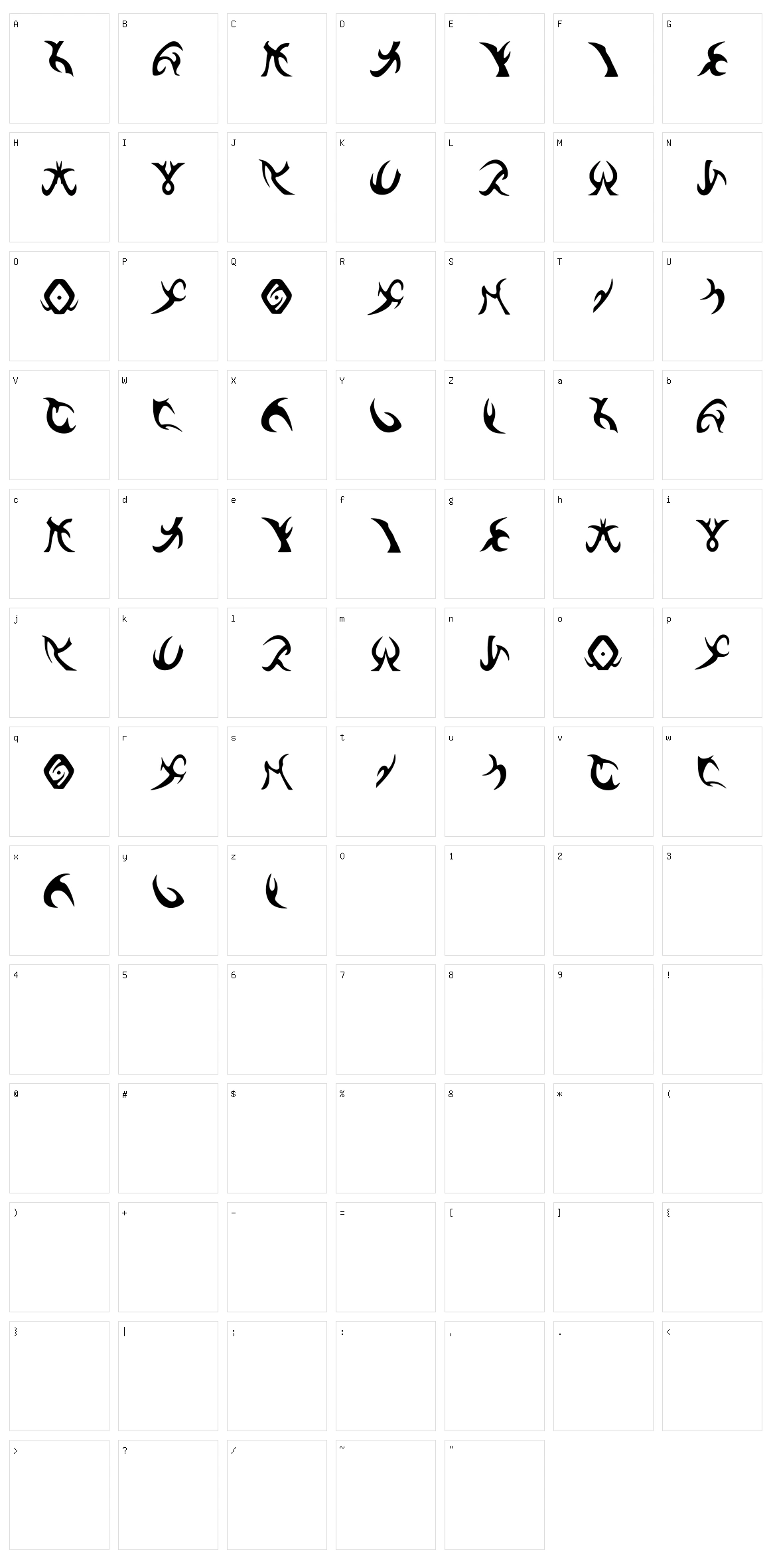 Drenn s Runes Character Set