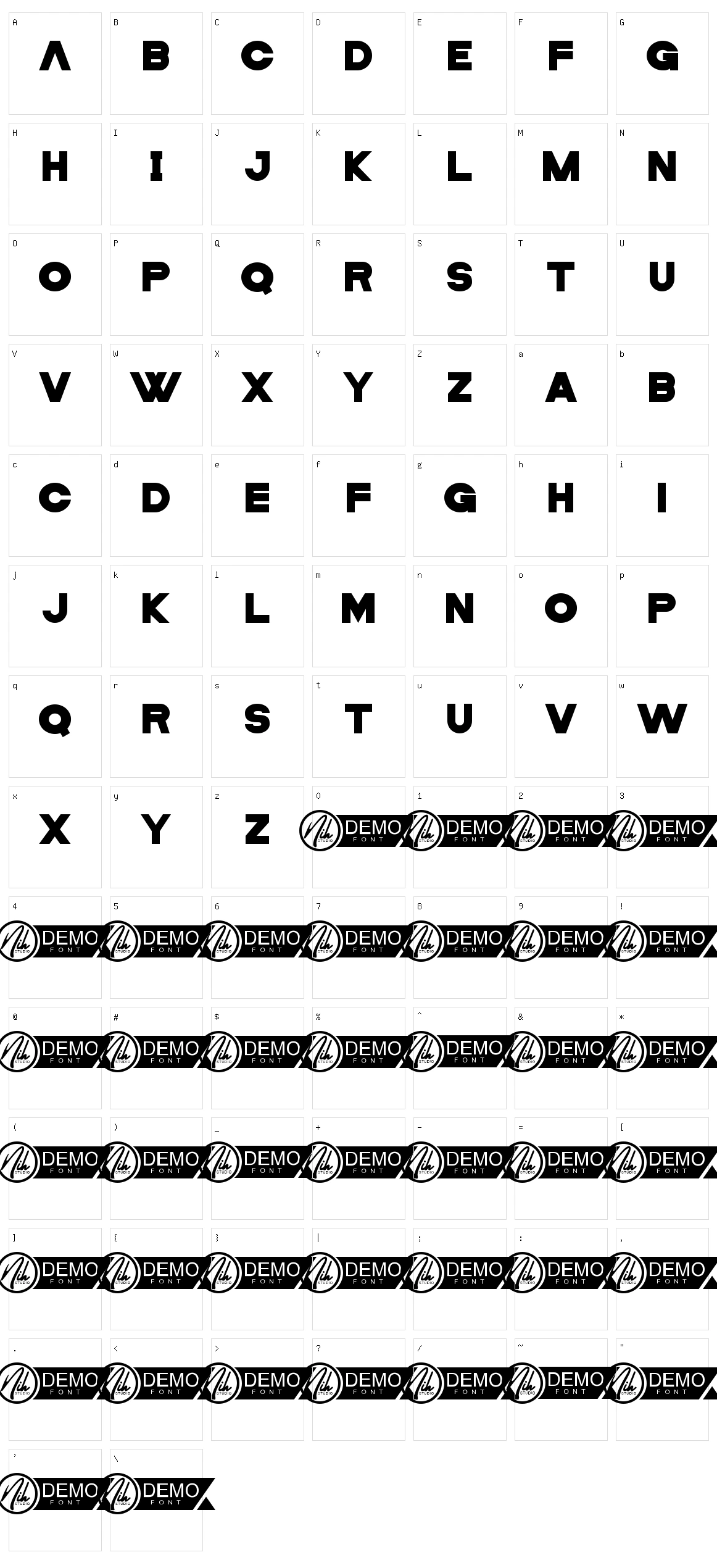 Star Rockets Character Set