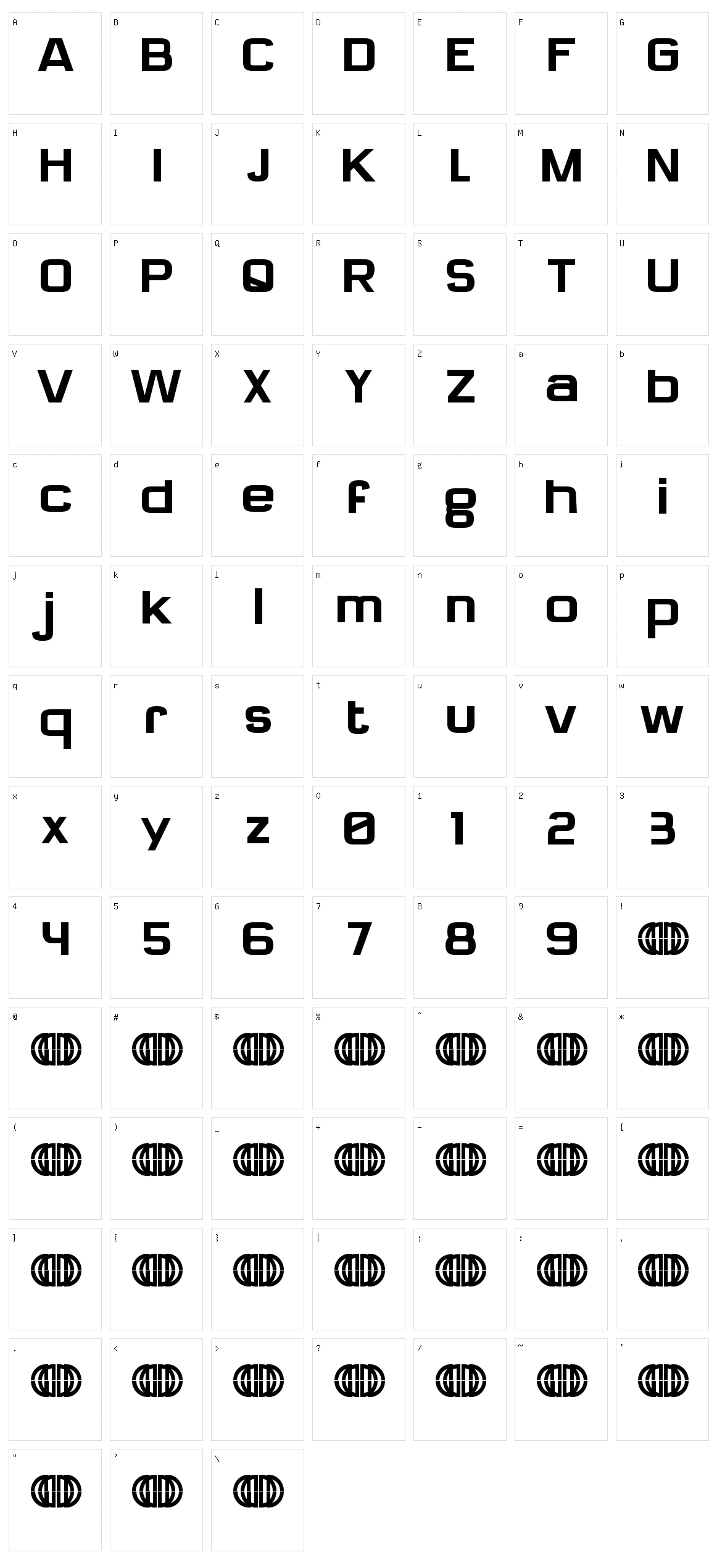 Sylphie Character Set