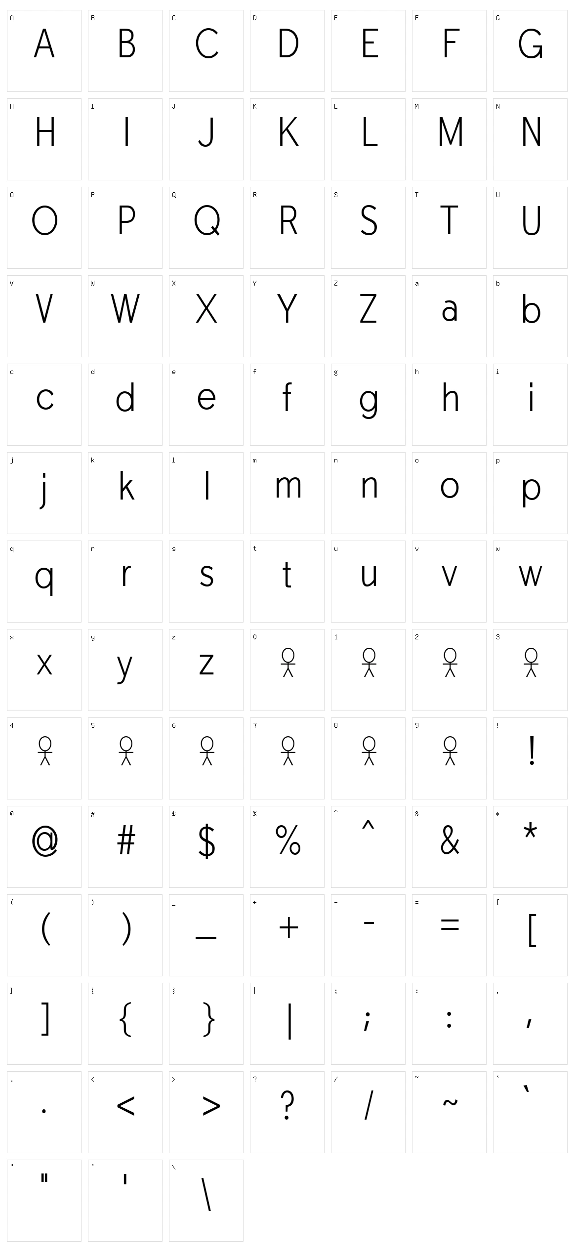 Tabarra Character Set