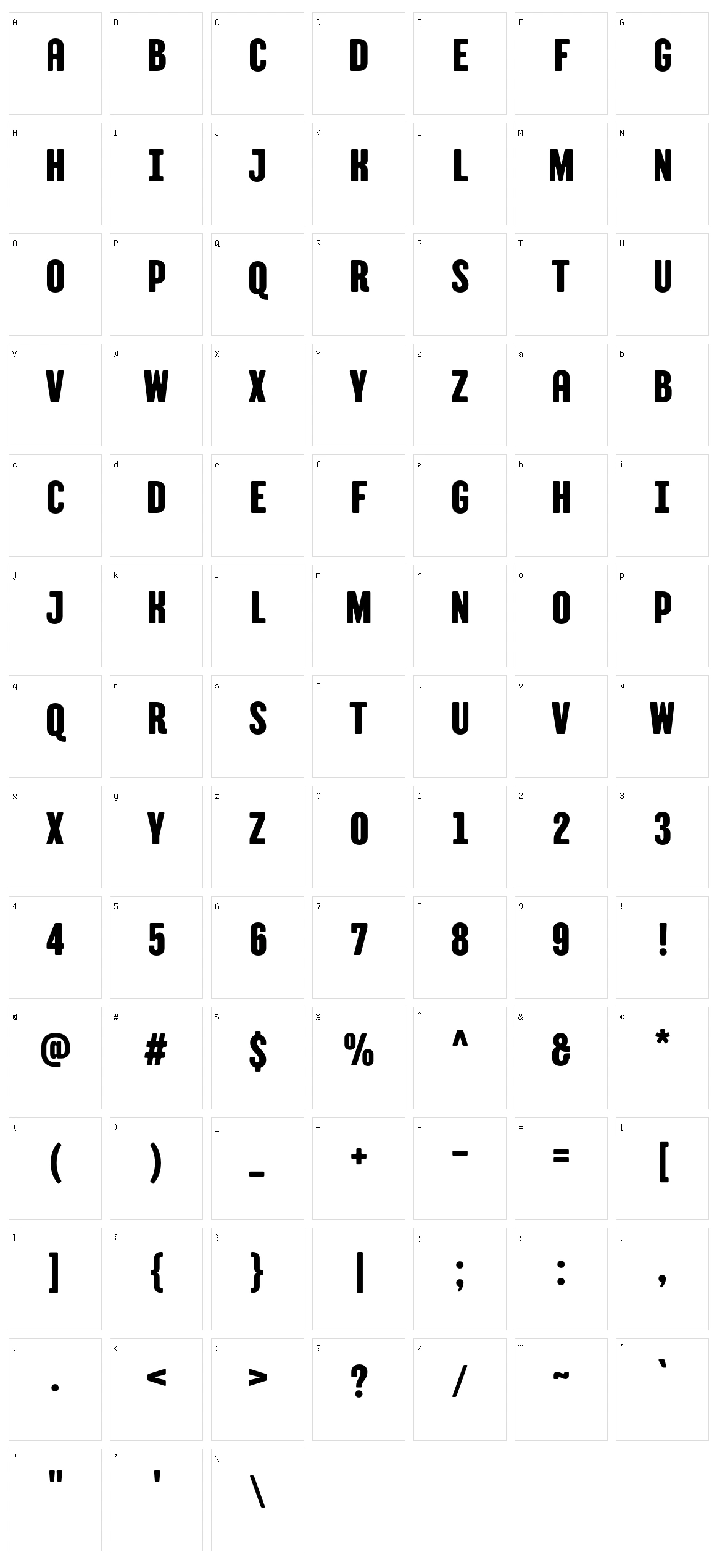 TT Berlinerins Character Set