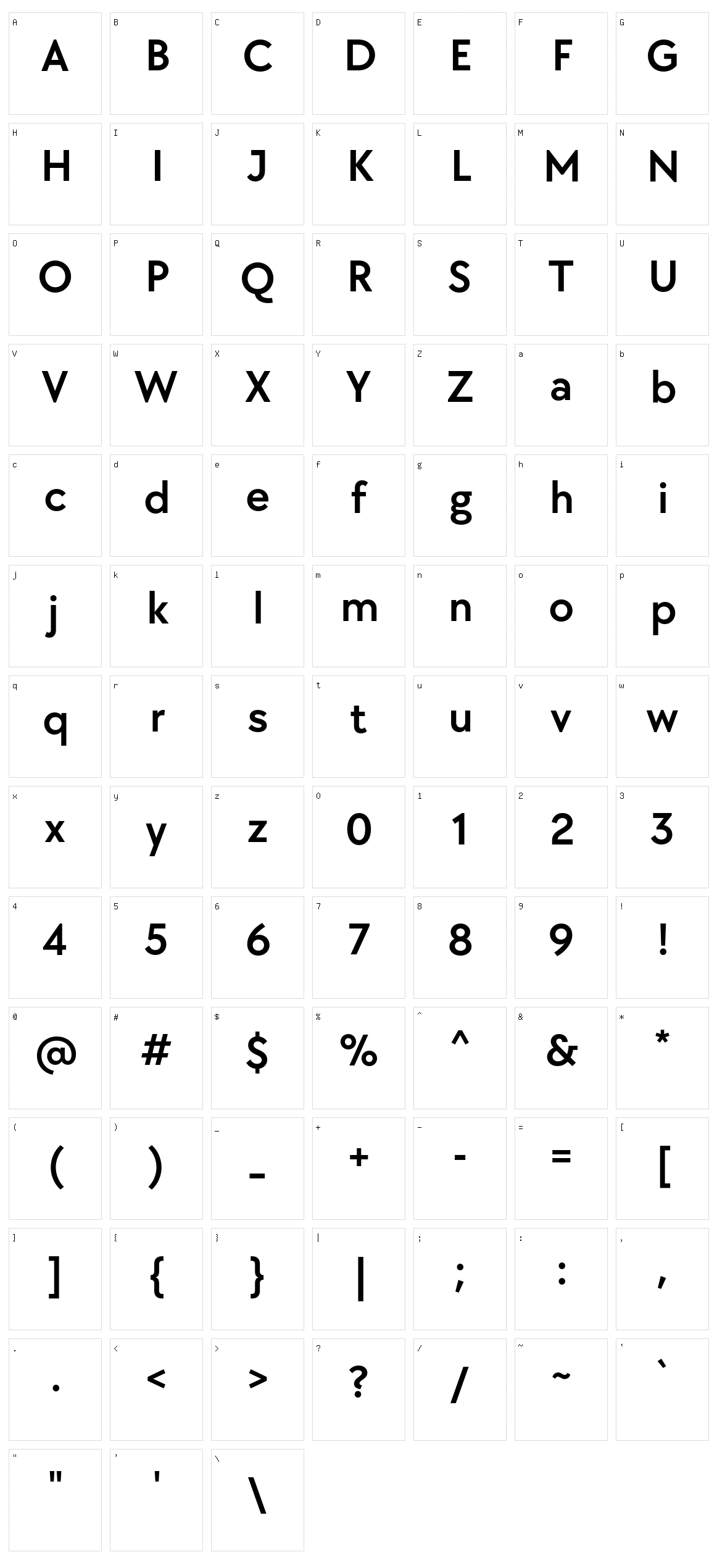 TT Chocolates Character Set