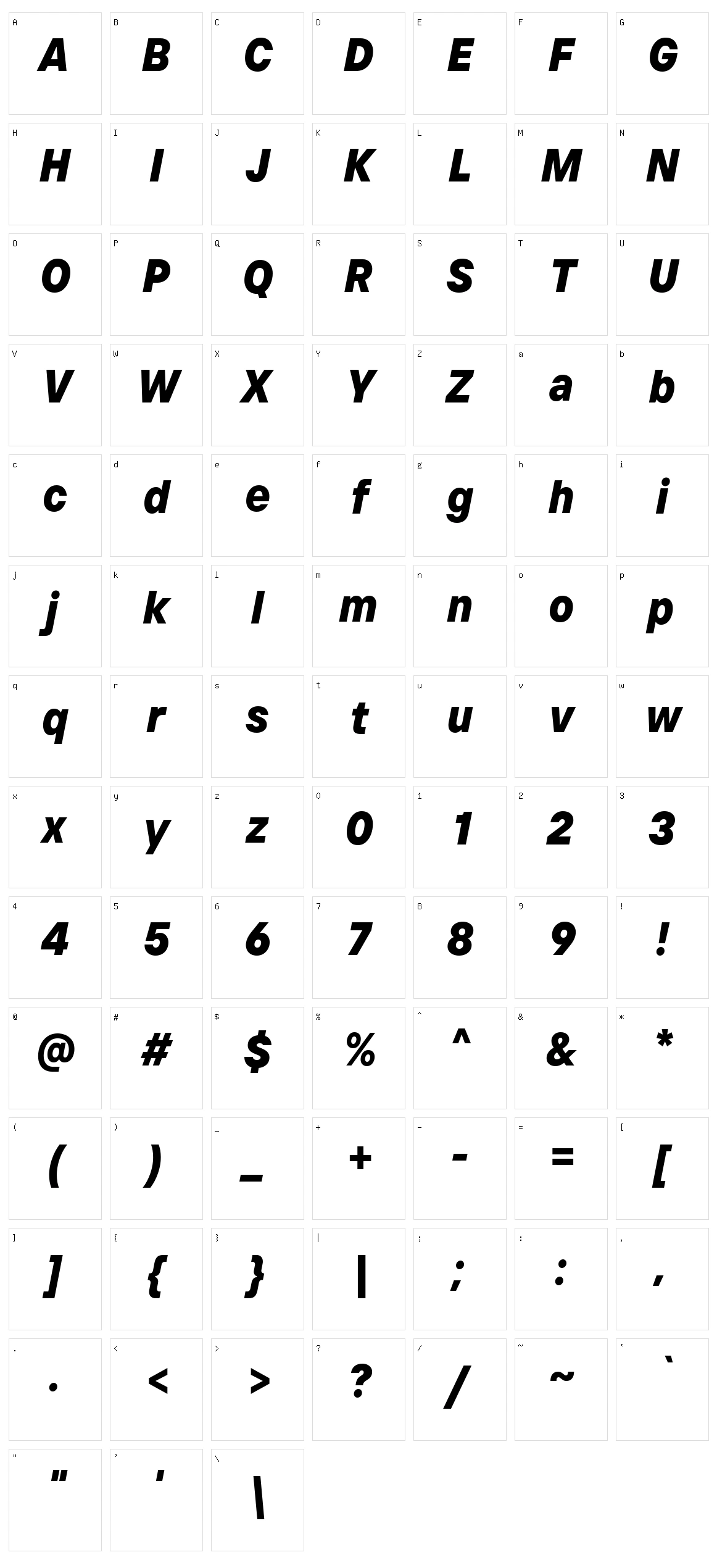 TT Interphases Pro Character Set