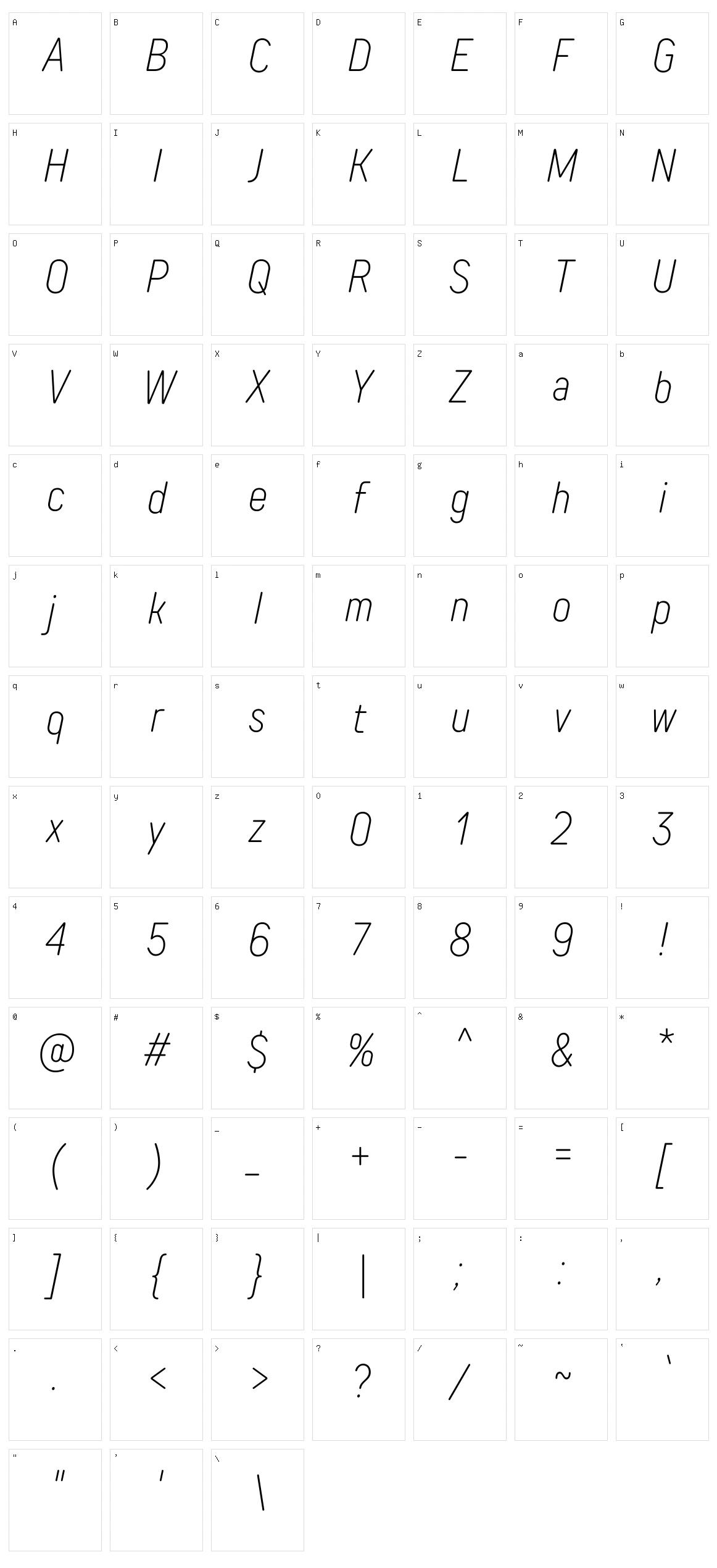 TT Rounds Neue Character Set