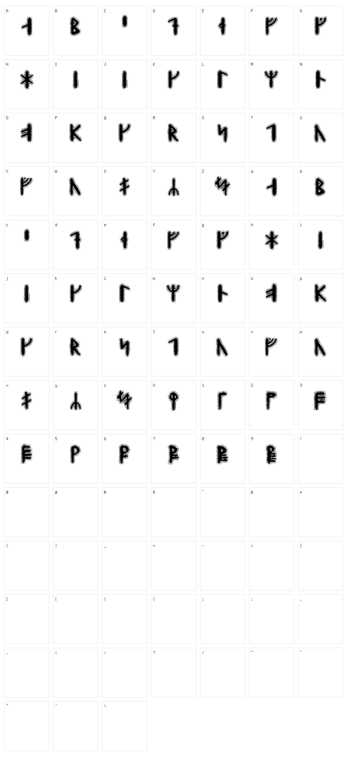 Yggdrasil Runic Character Set