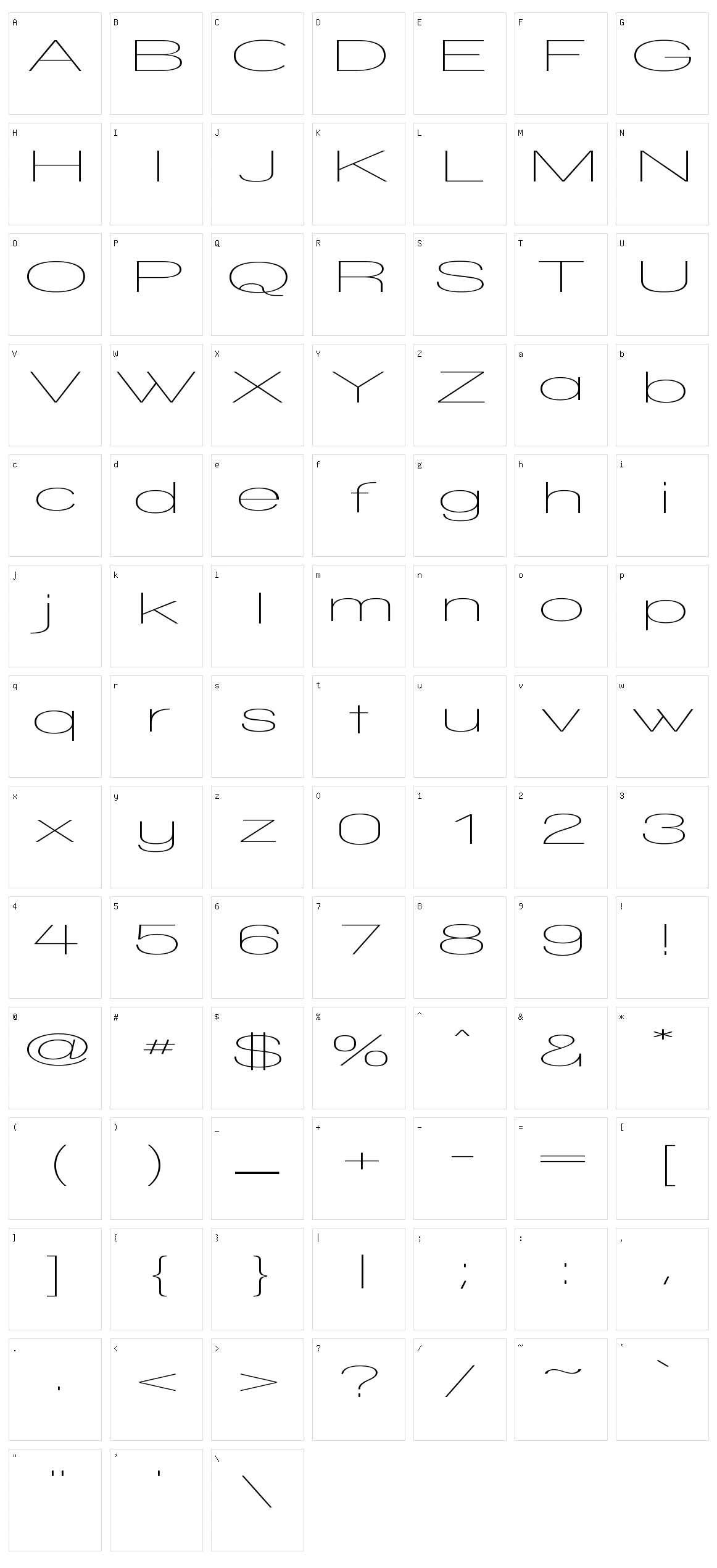 Walkway Character Set