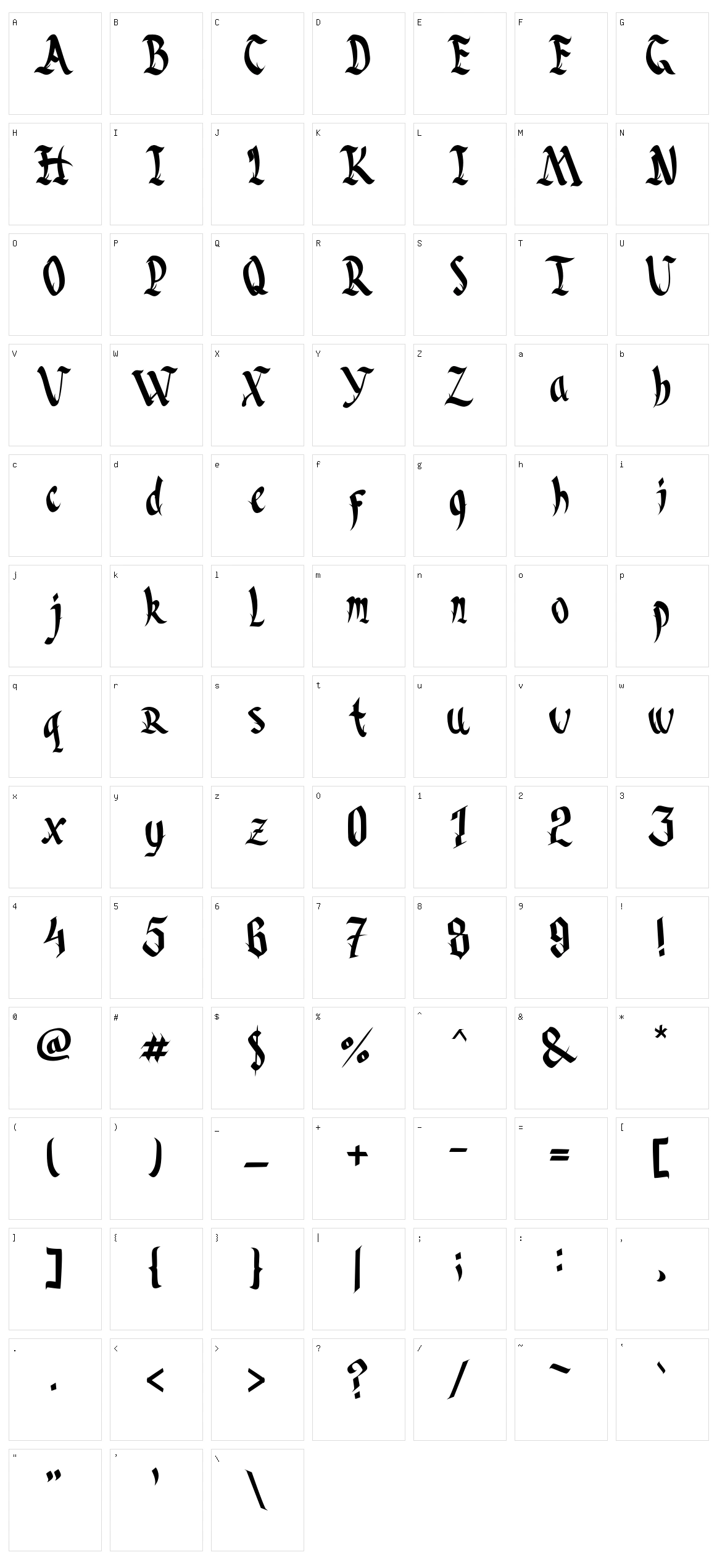 Dark Squad Character Set