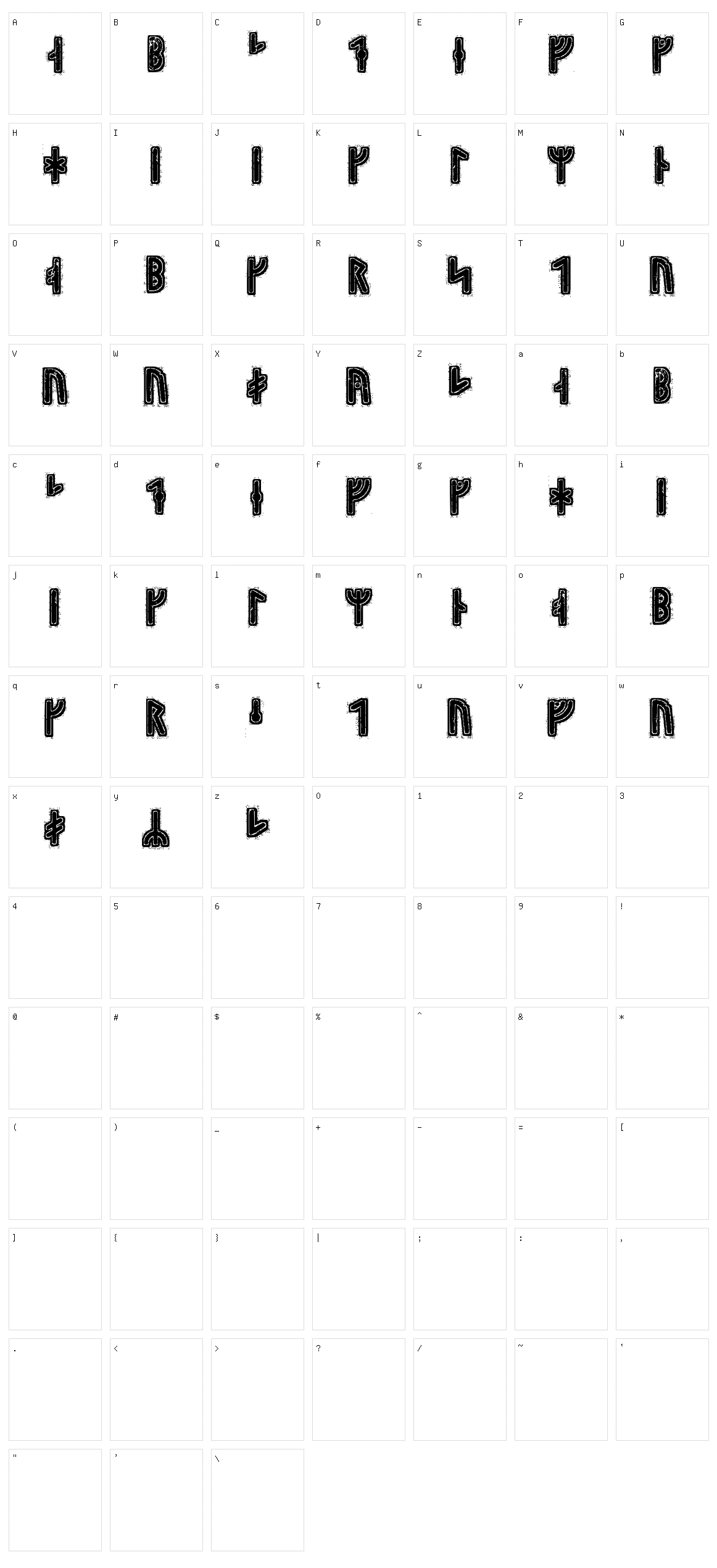 Hyrrokkin Runic Character Set
