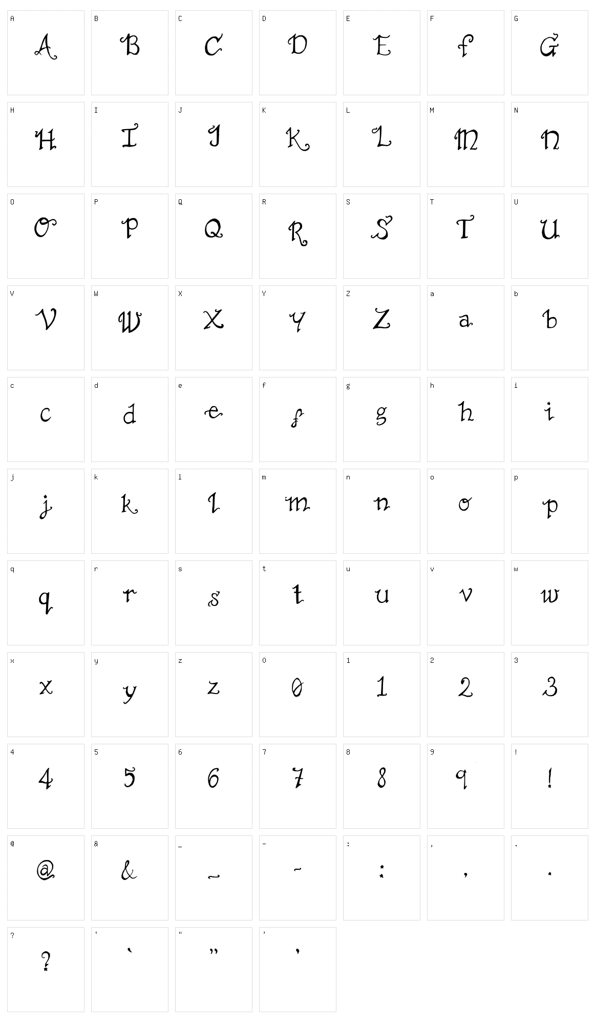 The Not So Miserable Character Set