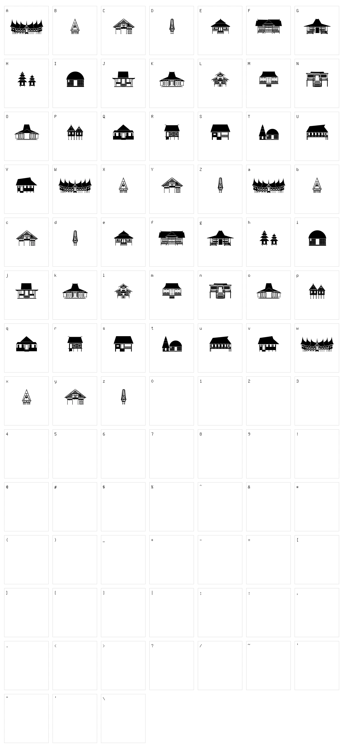Papan Kita Character Set