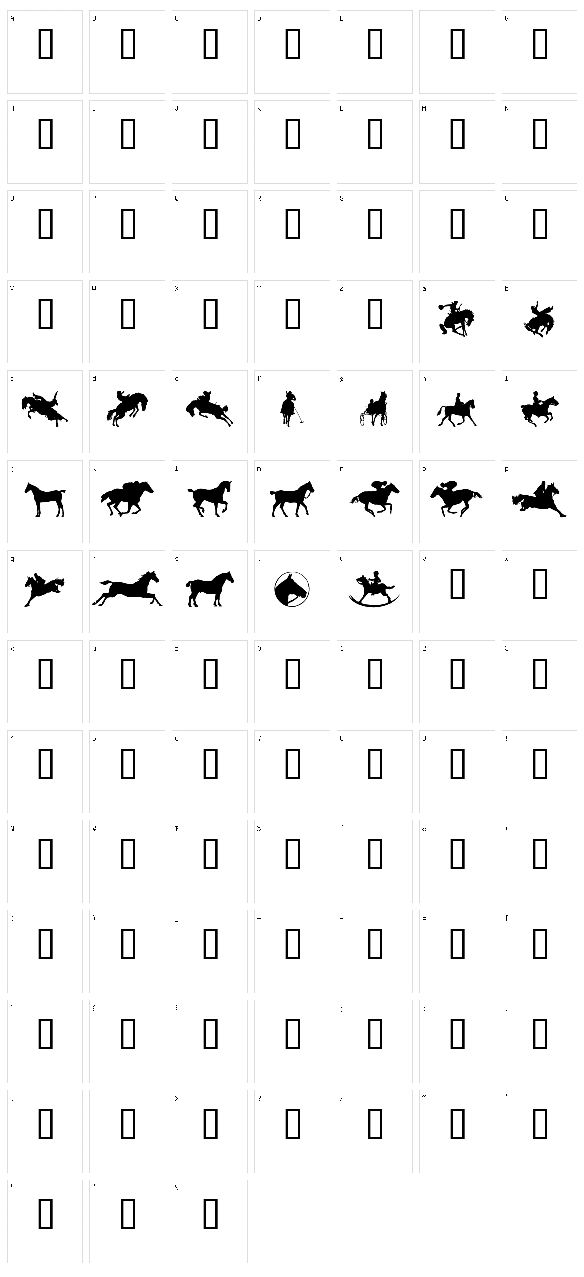 YeeHaw Character Set