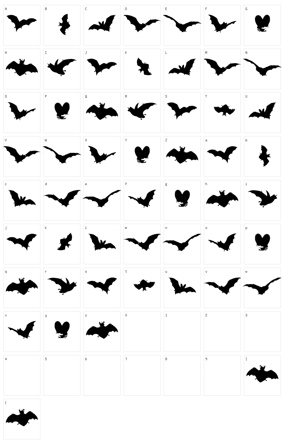 Vampyr Bats Character Set