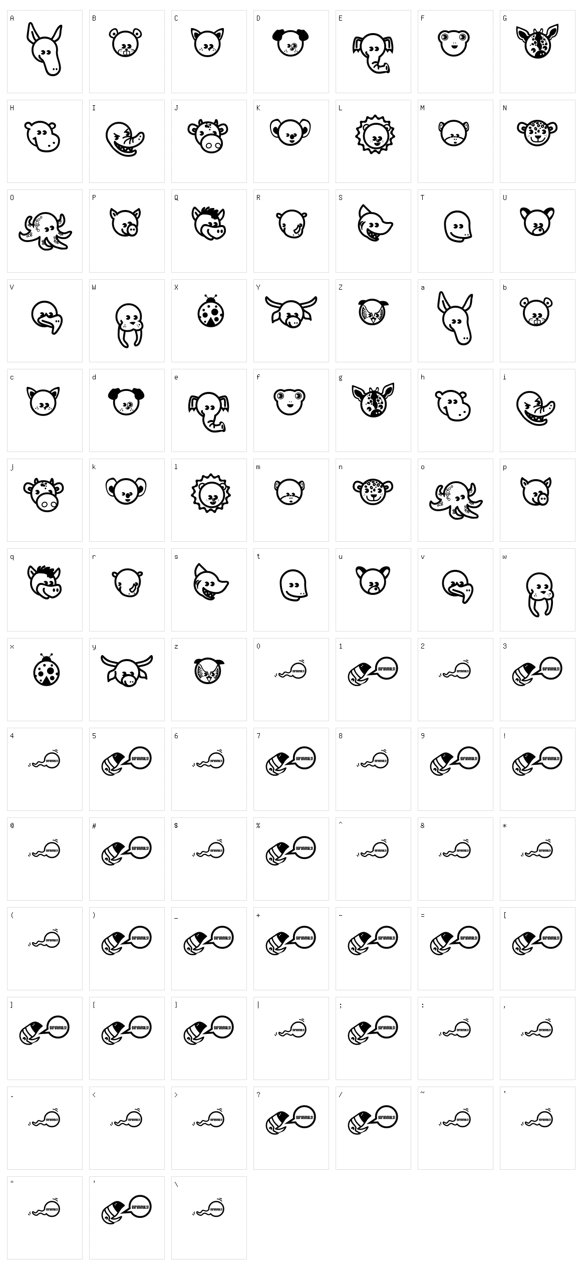 Garanimals Character Set