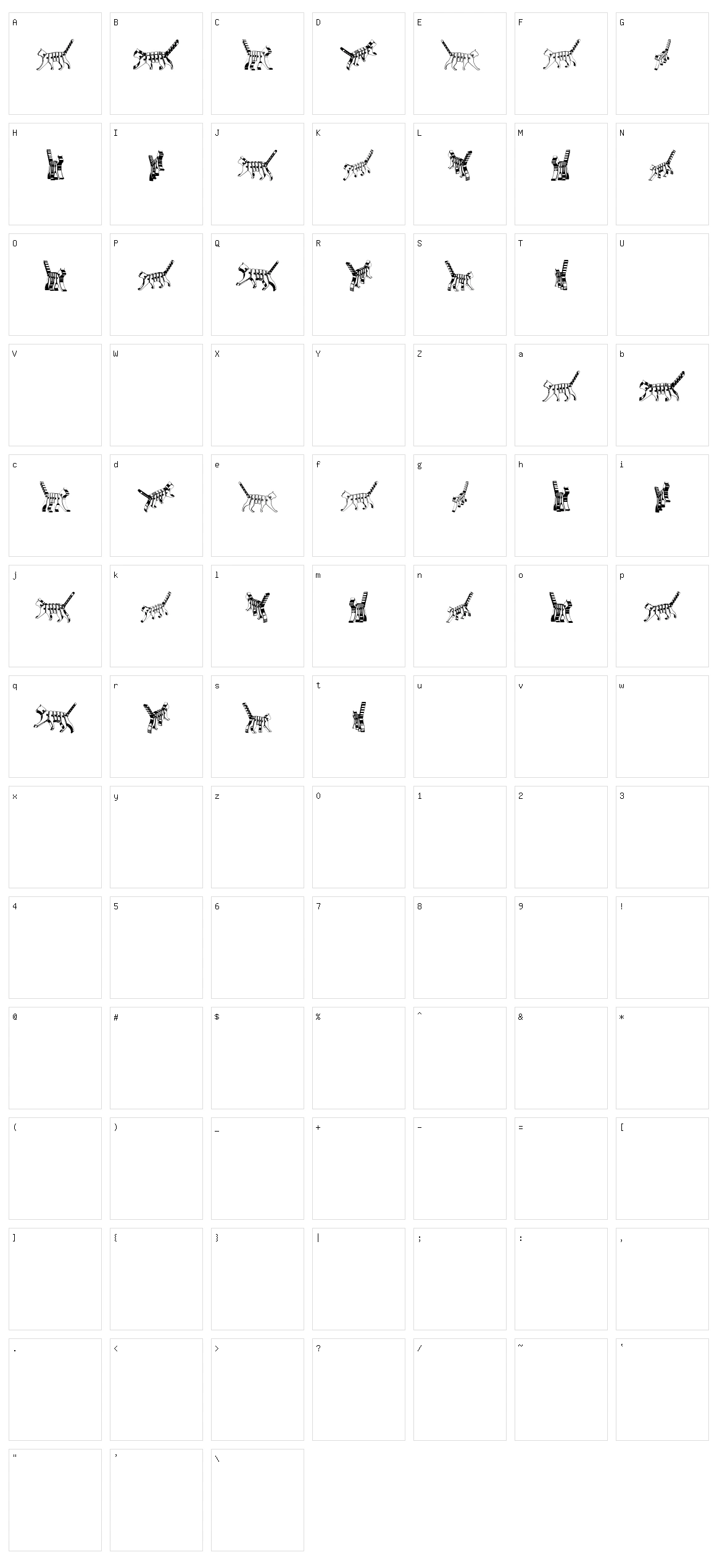 Cat 3D Character Set