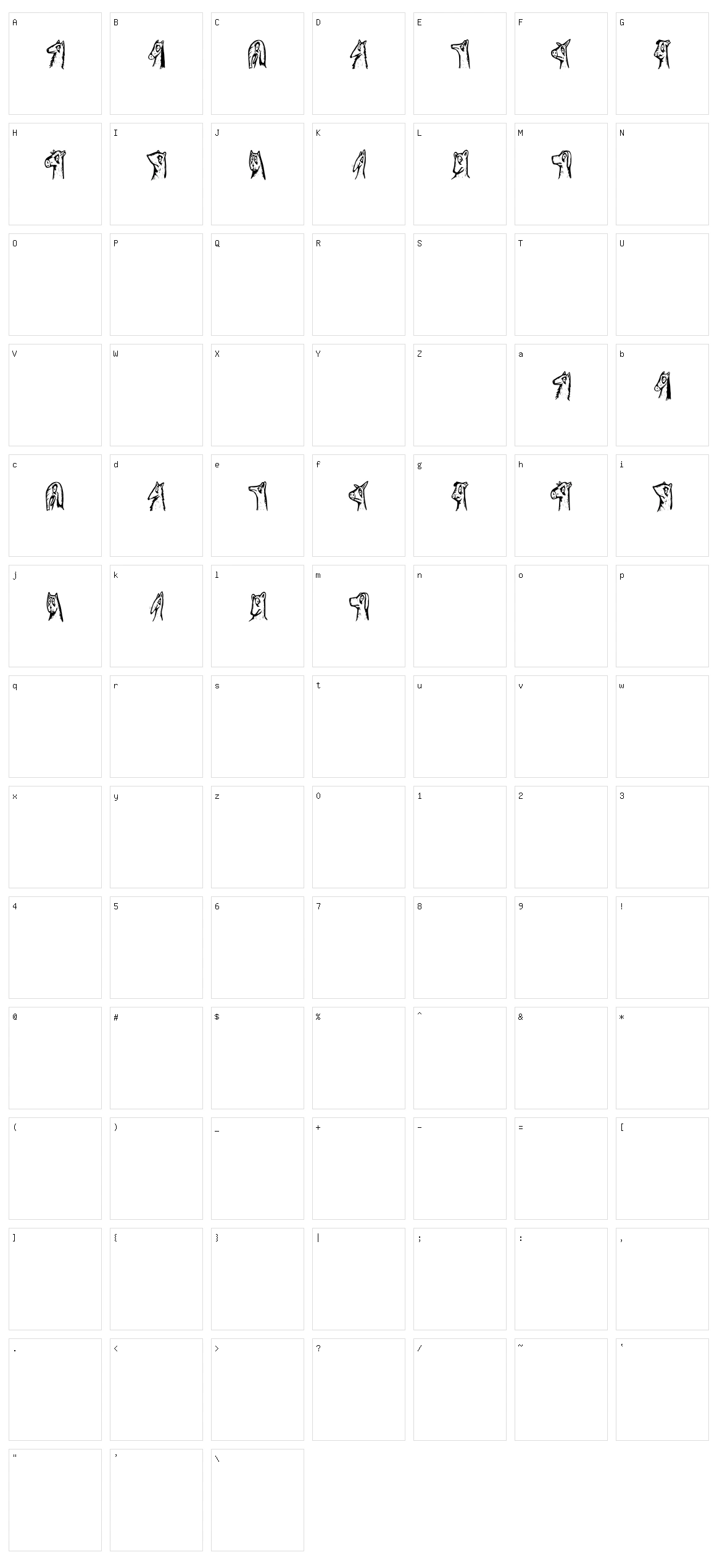 Animality Character Set