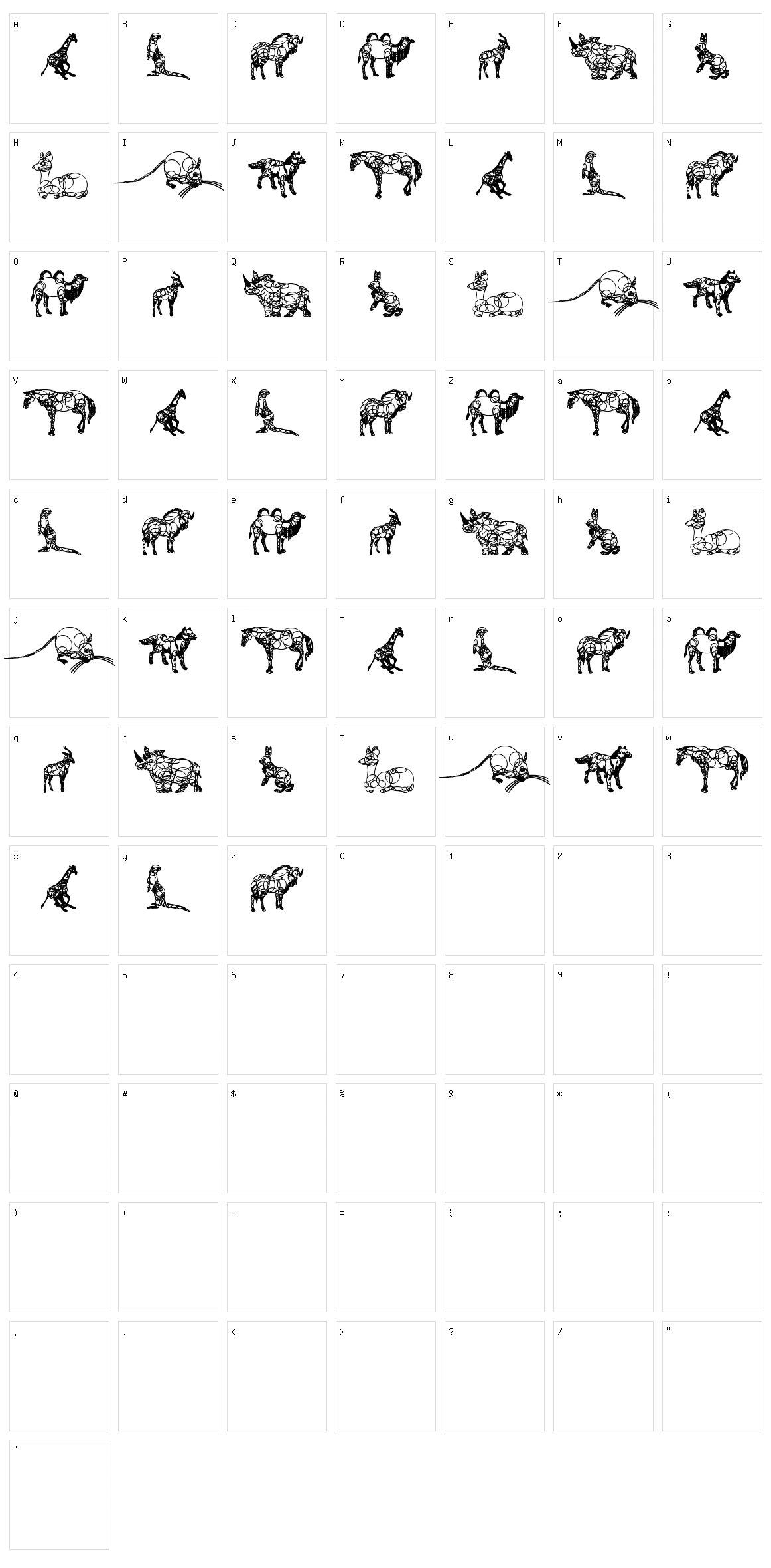 Animaline Character Set