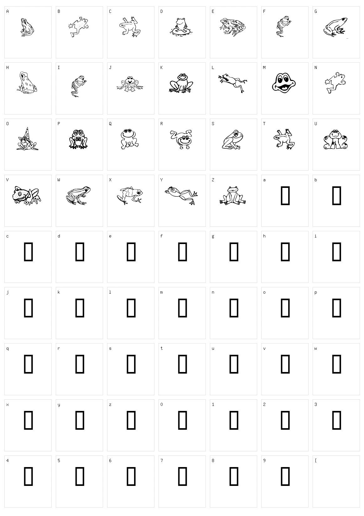 Amphibia Character Set