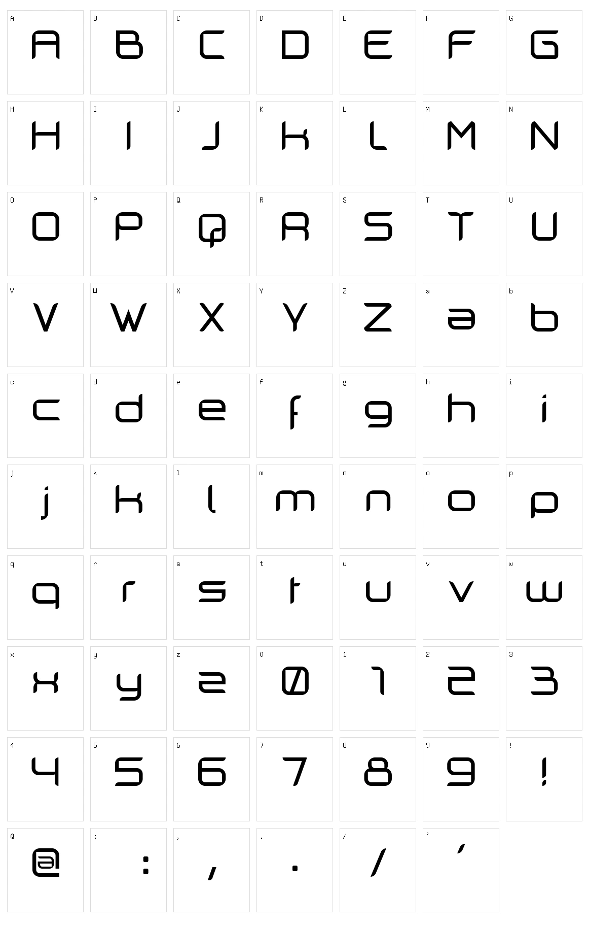 Cilogie Character Set