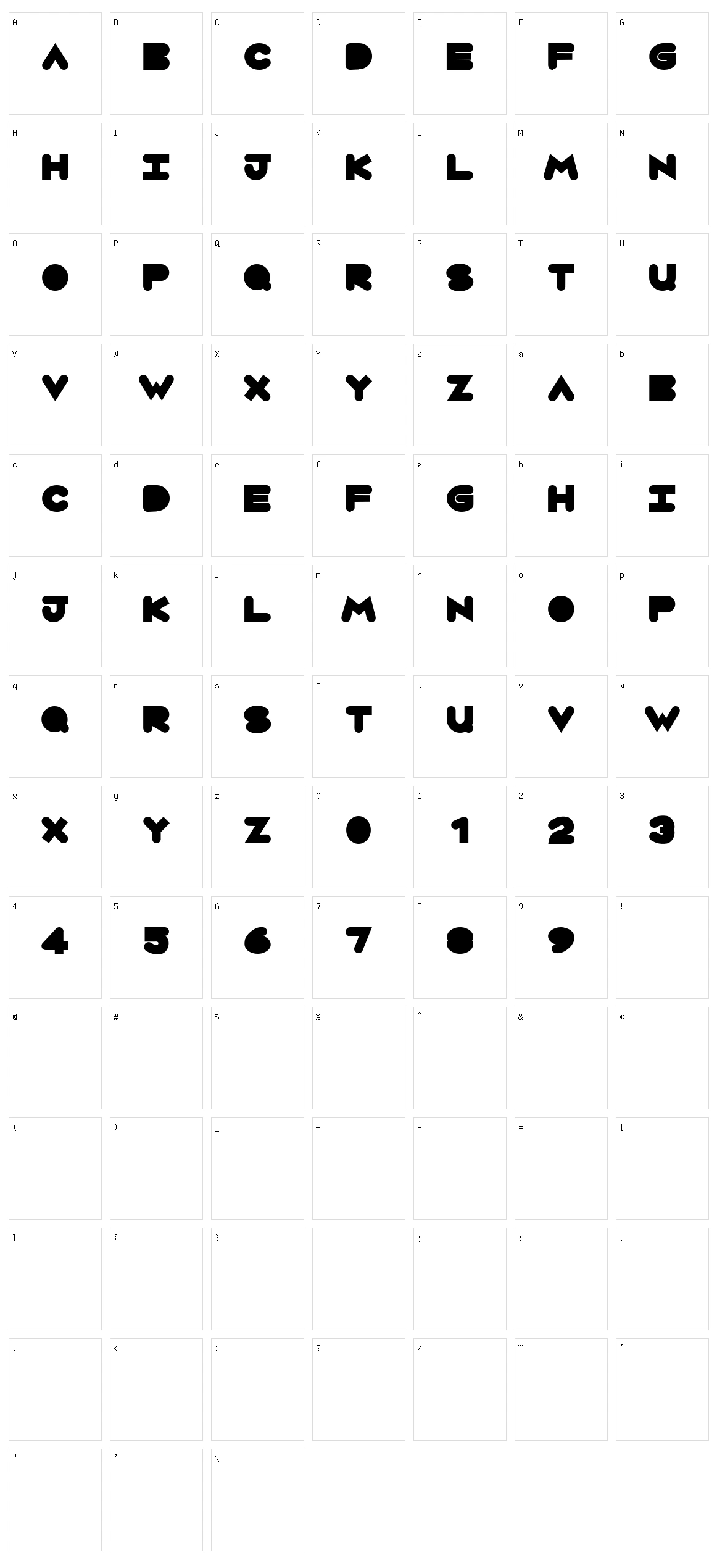 Circles Character Set