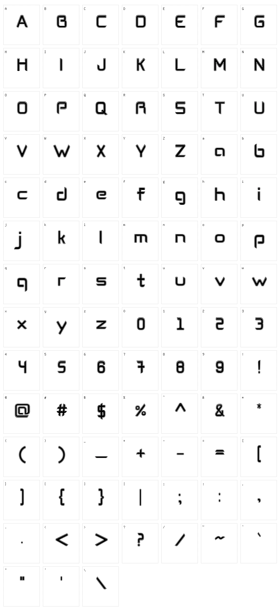 Cogtan Character Set