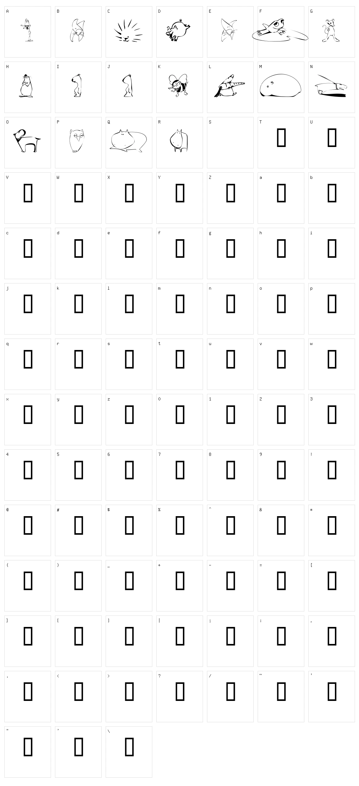 KR Scrappin Animals Character Set