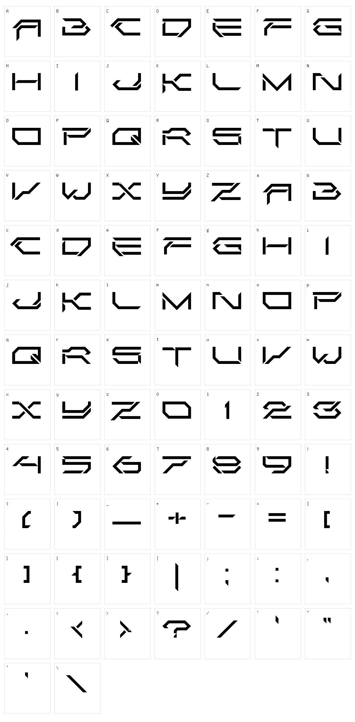 Corruptor Clean LDR Character Set