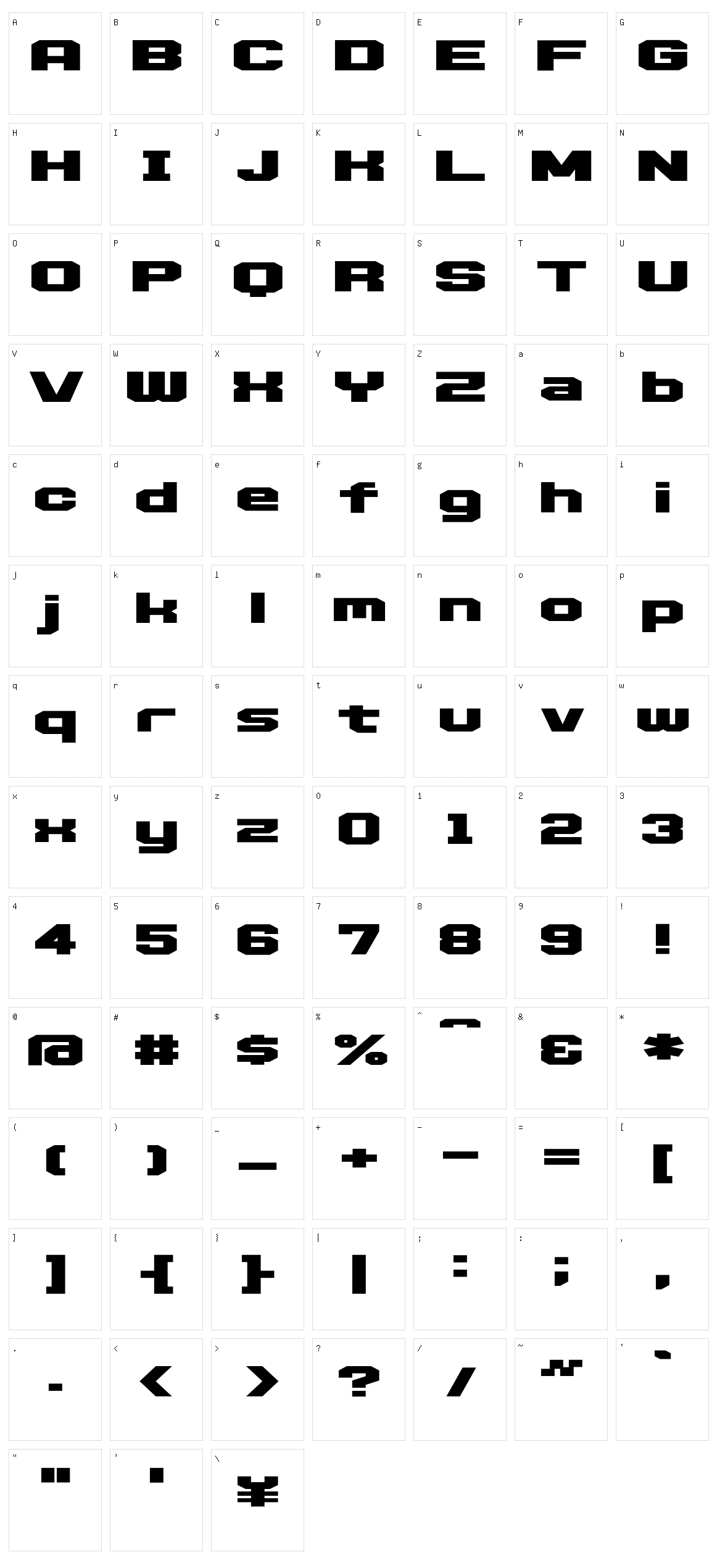 D3 Egoistism Character Set