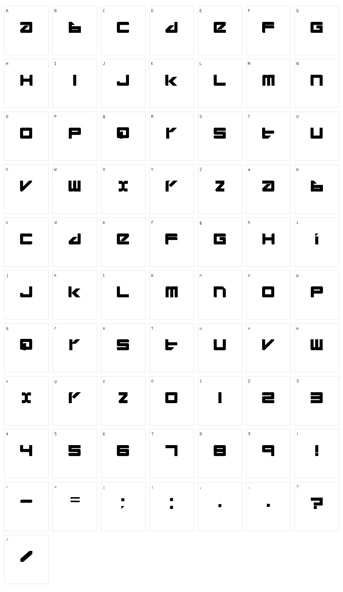 Divlit Character Set