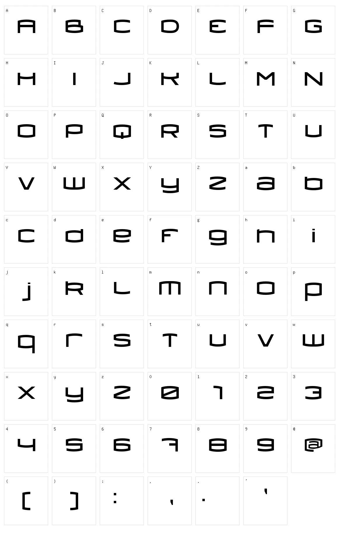 Dollis Character Set