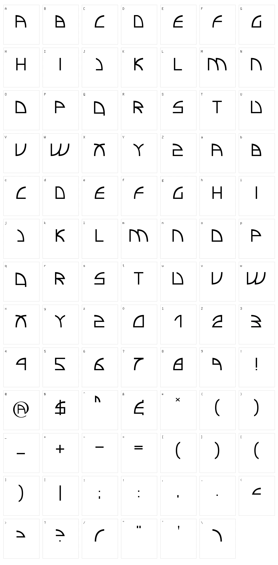 Electro Insanity Character Set