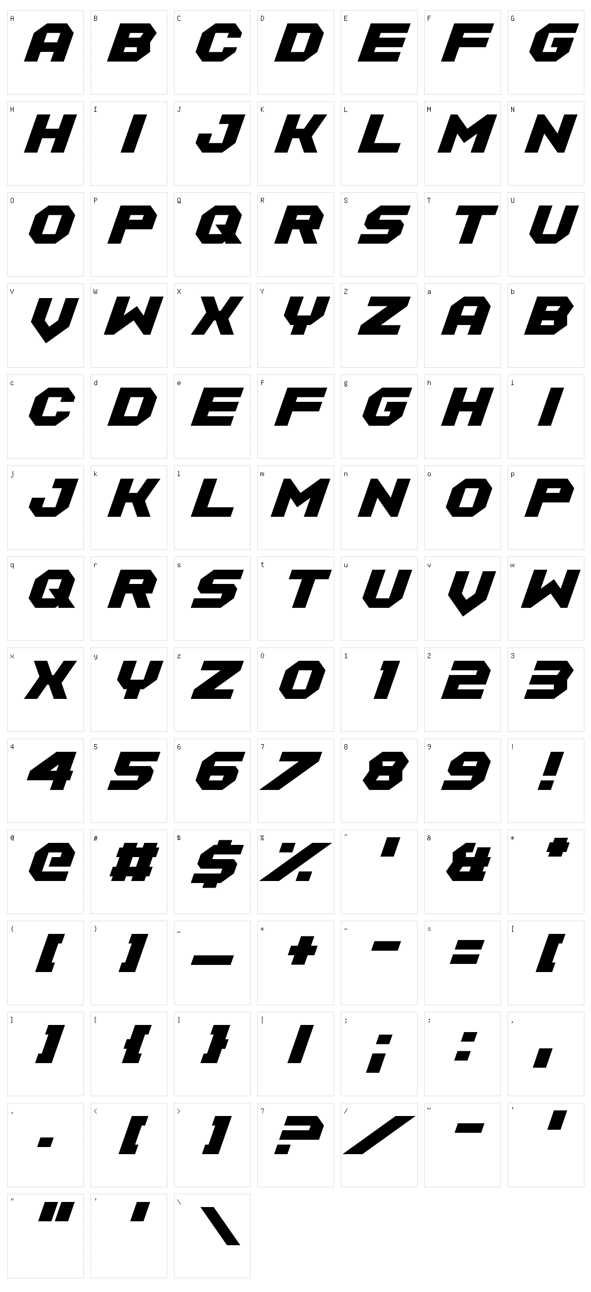 Equalize Character Set