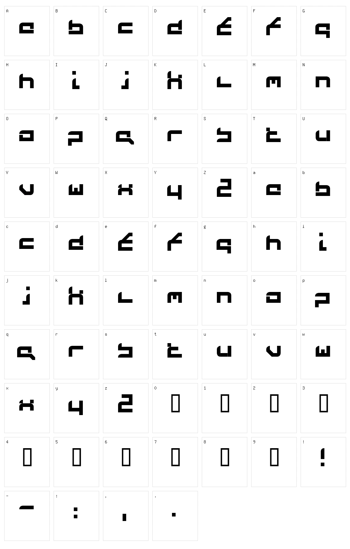 Future Flash Character Set