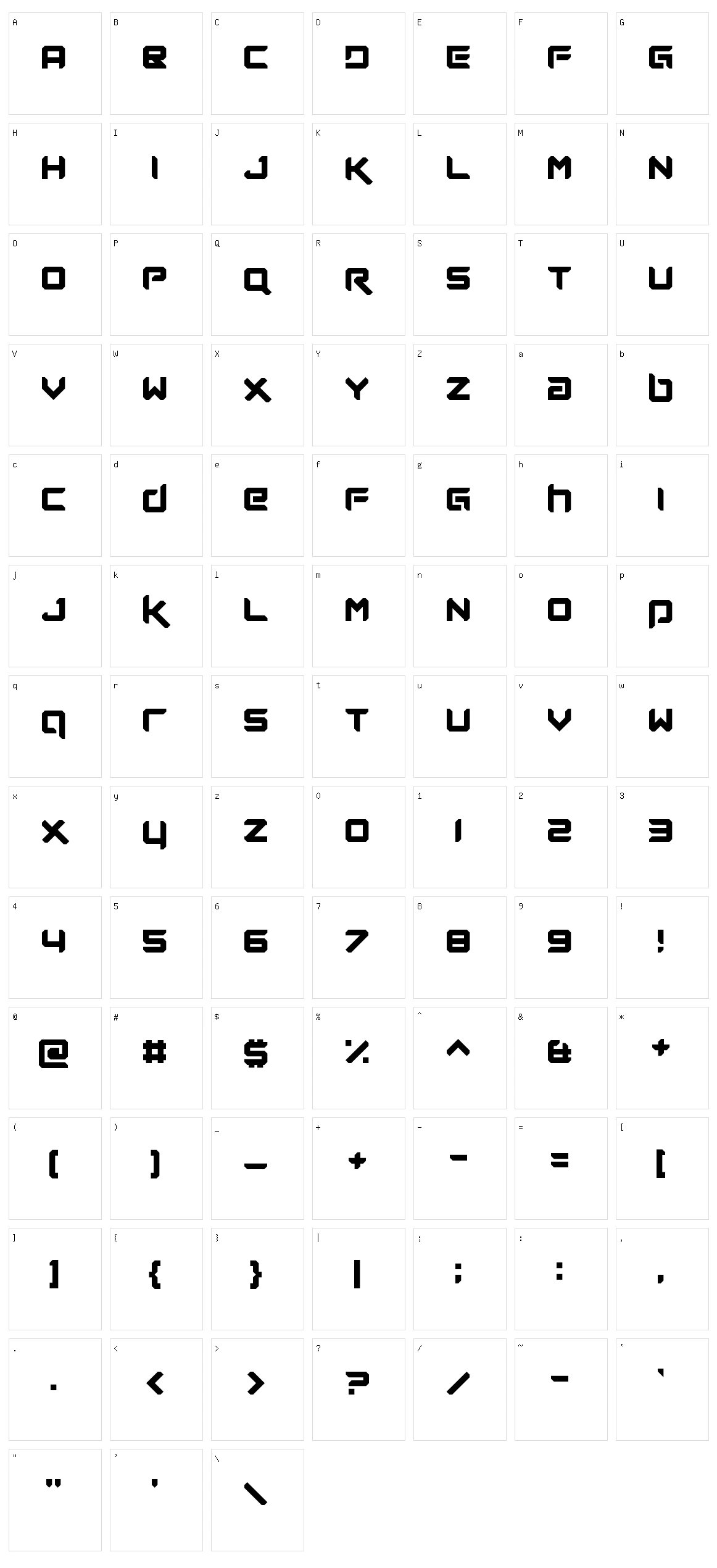 Future Now Character Set