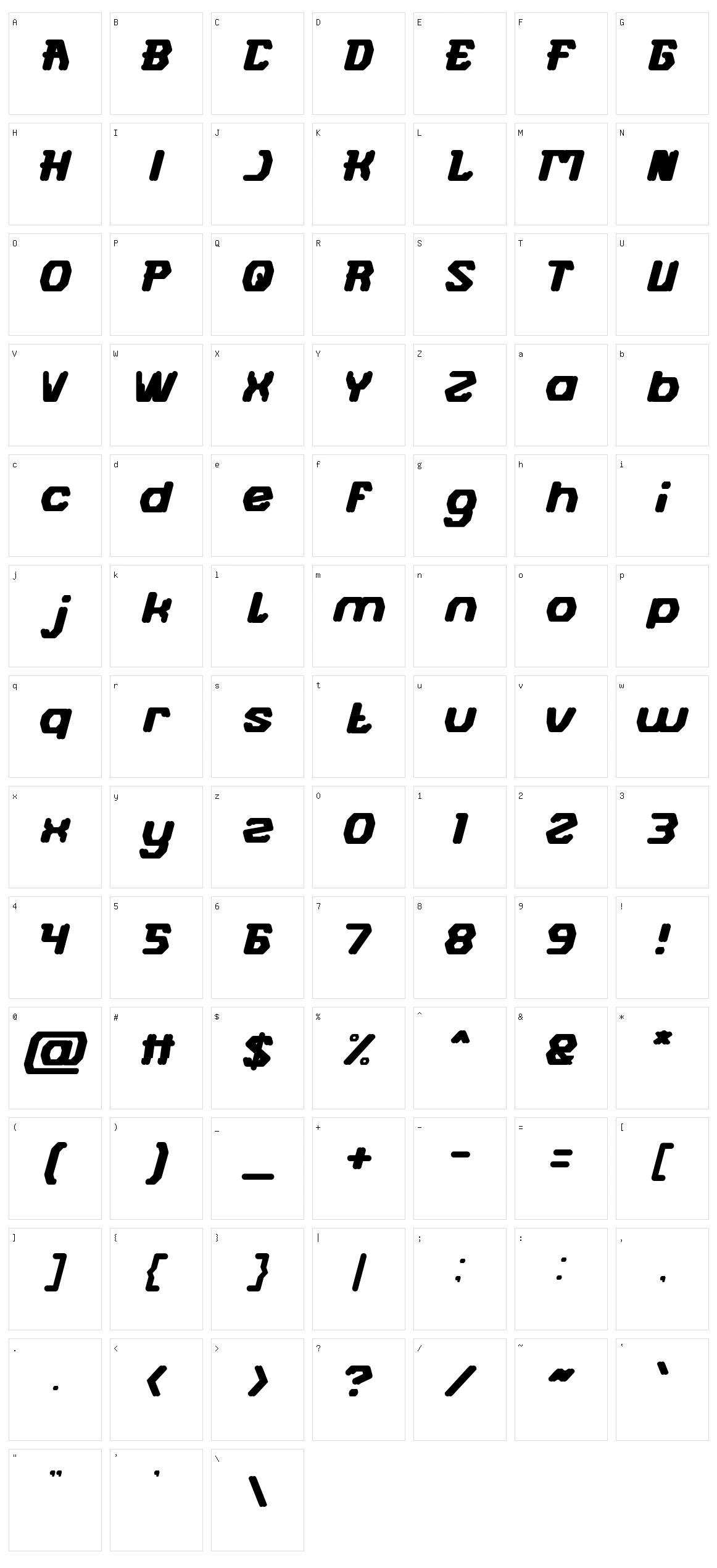 Futuristic Character Set