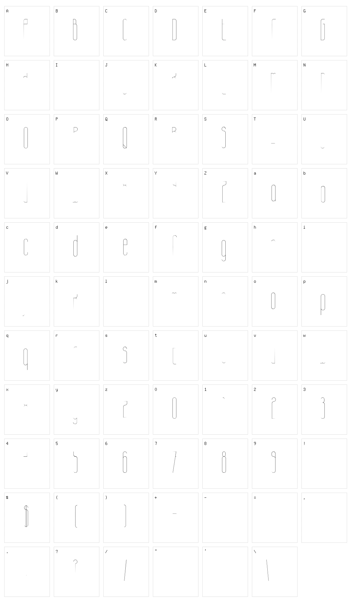 Galacticastle Character Set