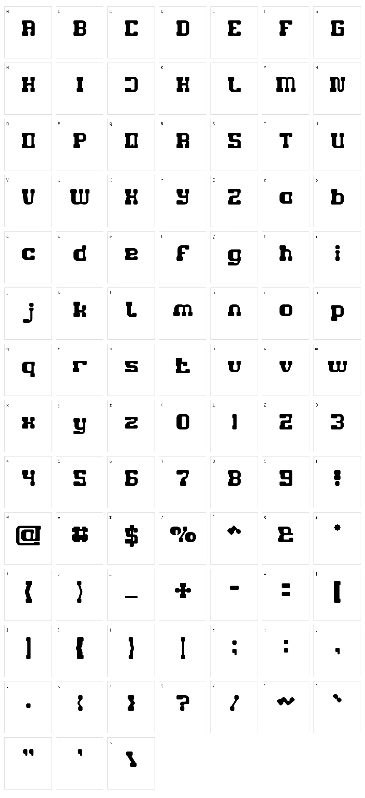 Game Robot Character Set