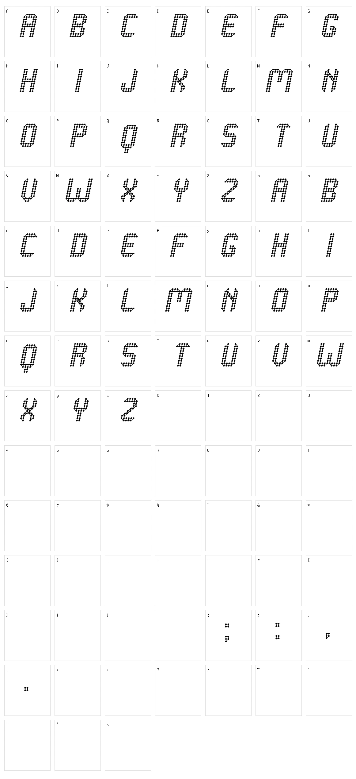 Grafeno St Character Set